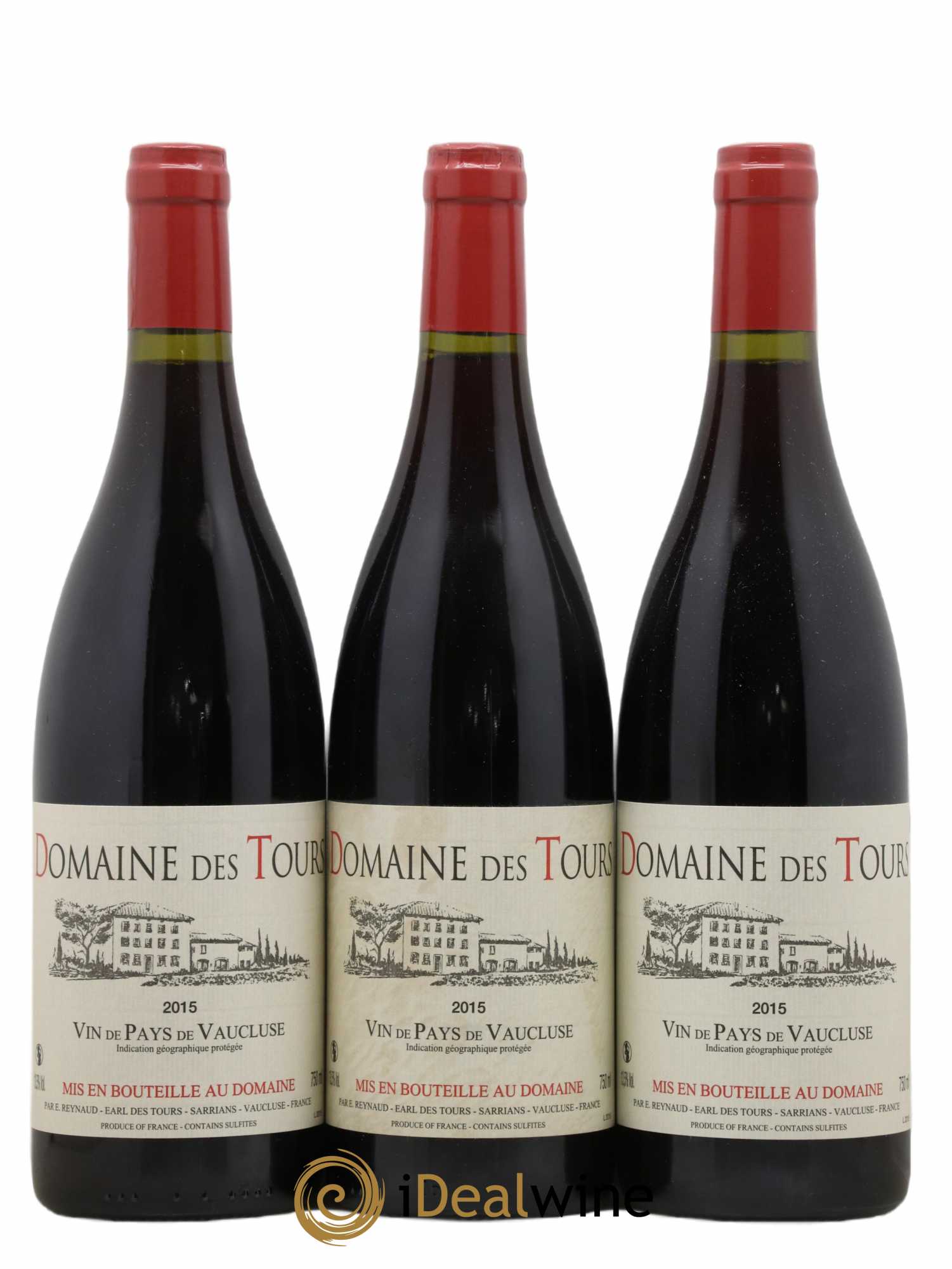 Vaucluse (Vin de Pays de Vaucluse) Domaine des Tours Emmanuel Reynaud (no reserve) 2015 - Lot of 3 bottles - 0
