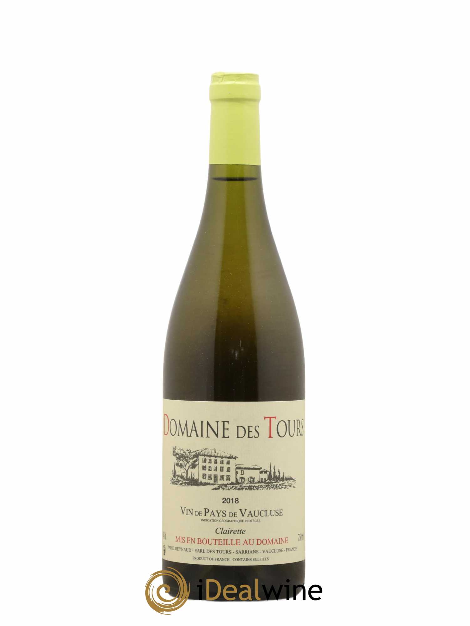 Vaucluse (Vin de Pays de Vaucluse) Domaine des Tours Emmanuel Reynaud Clairette 2018 - Lot de 1 bouteille - 0