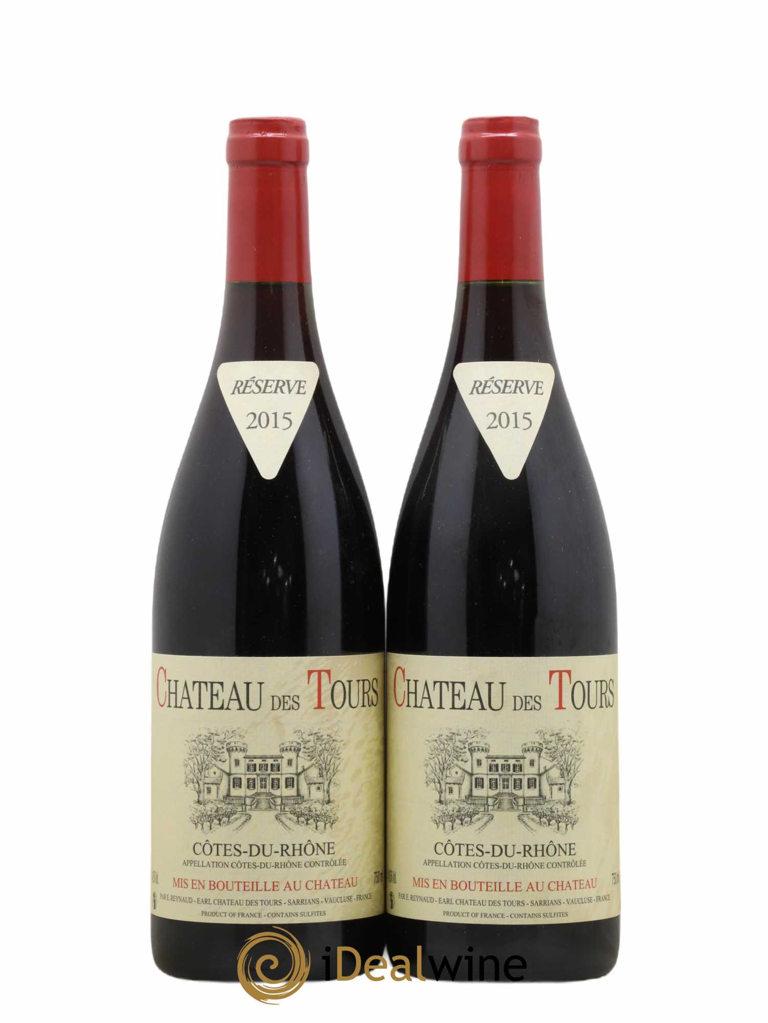 Côtes-du-Rhône Château des Tours Emmanuel Reynaud 2015 - Lot de 2 bouteilles - 0