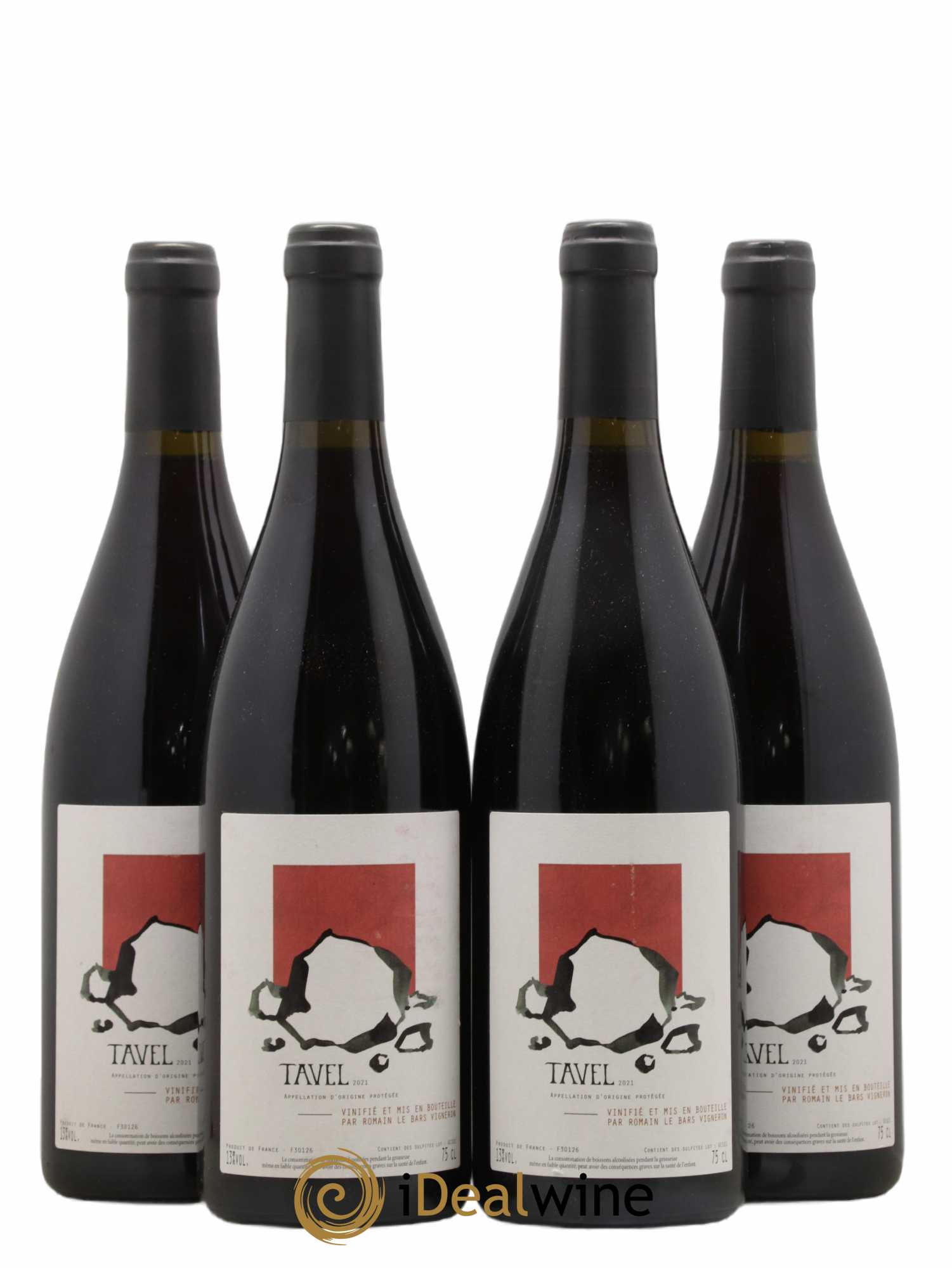 Tavel Romain Le Bars 2021 - Lot de 4 bouteilles - 0