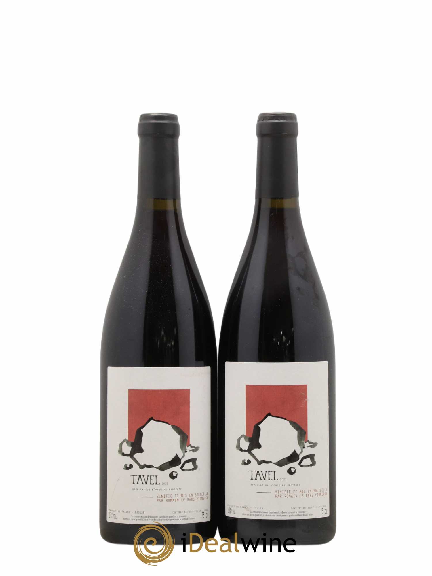 Tavel Romain Le Bars 2021 - Lot de 2 bouteilles - 0