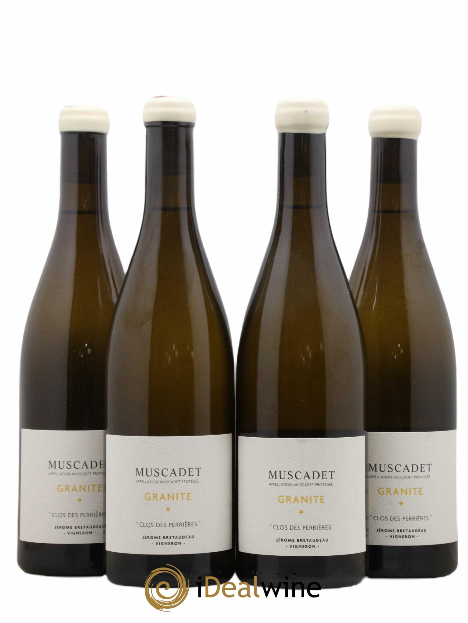 Muscadet-Sèvre-et-Maine Granite Clos des Perrières Jérôme Bretaudeau - Domaine de Bellevue 2020 - Lot de 4 bouteilles - 0