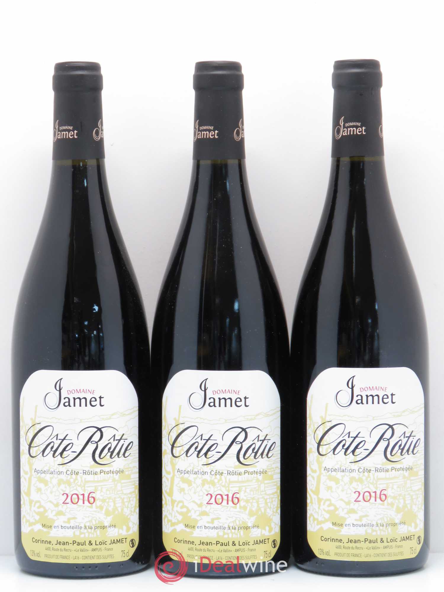 Côte-Rôtie Jamet (Domaine) 2016 - Lot de 3 bouteilles - 0