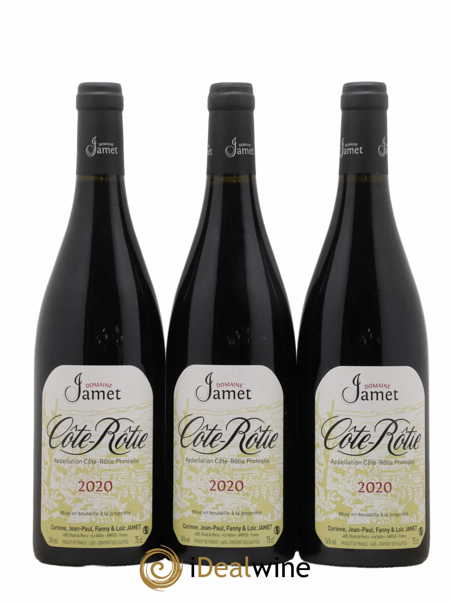 Côte-Rôtie Jamet (Domaine) 2020 - Lot de 3 bouteilles - 0