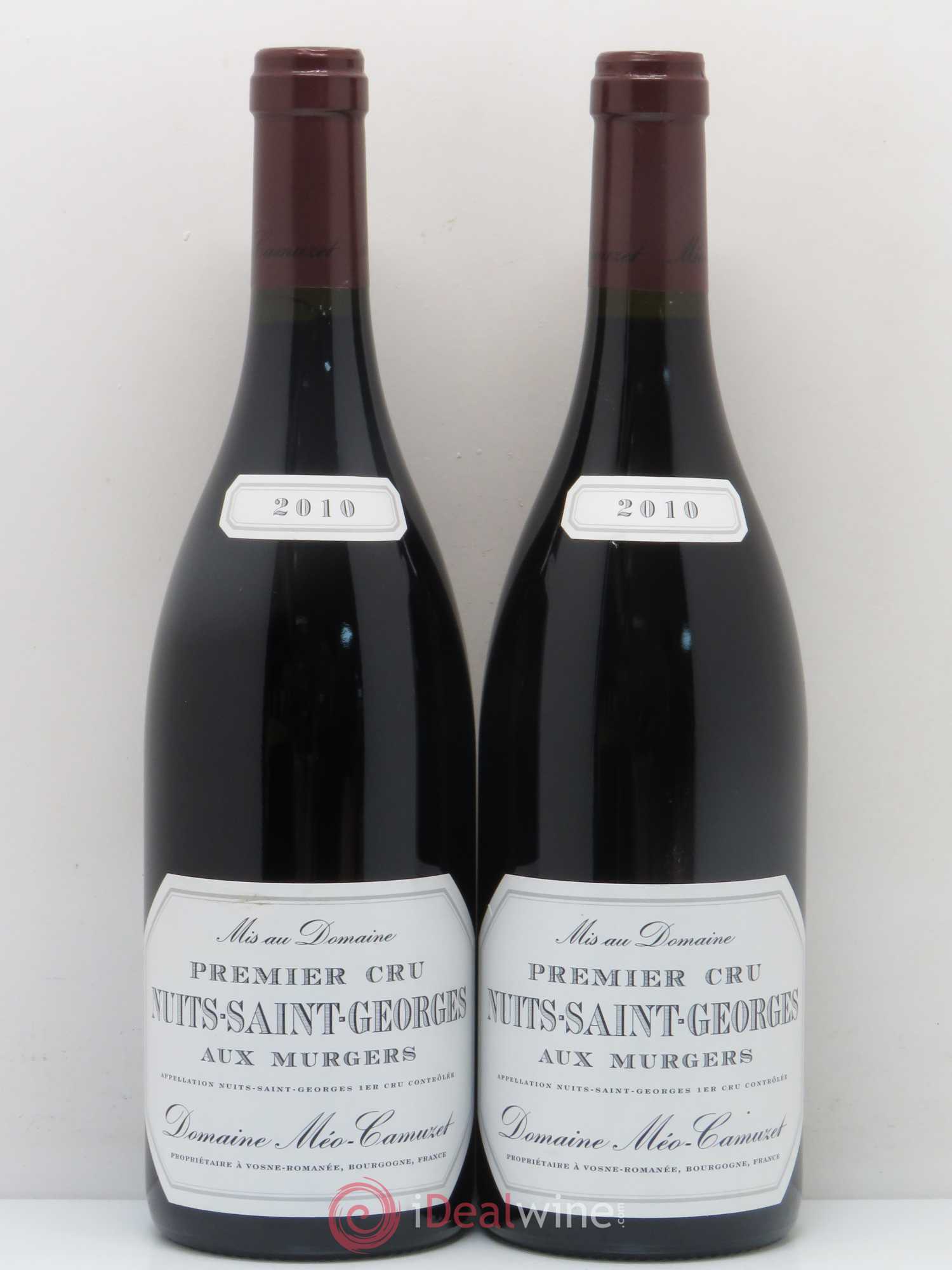 Nuits-Saint-Georges 1er Cru Aux Murgers Méo-Camuzet (Domaine) 2010 - Lot de 2 bouteilles - 0