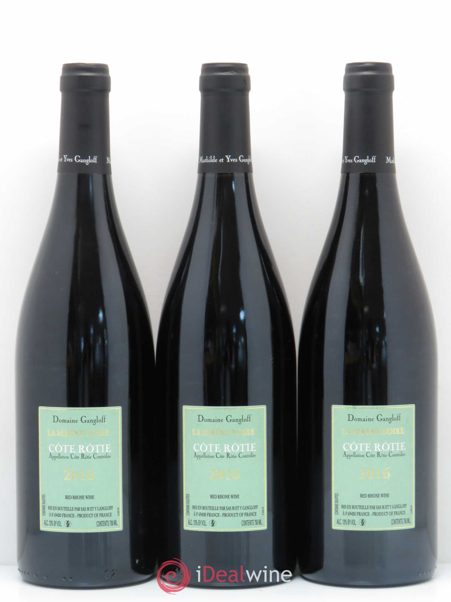 Côte-Rôtie La Sereine Noire Gangloff (Domaine)  (sans prix de réserve) 2016 - Lot de 3 bouteilles - 1