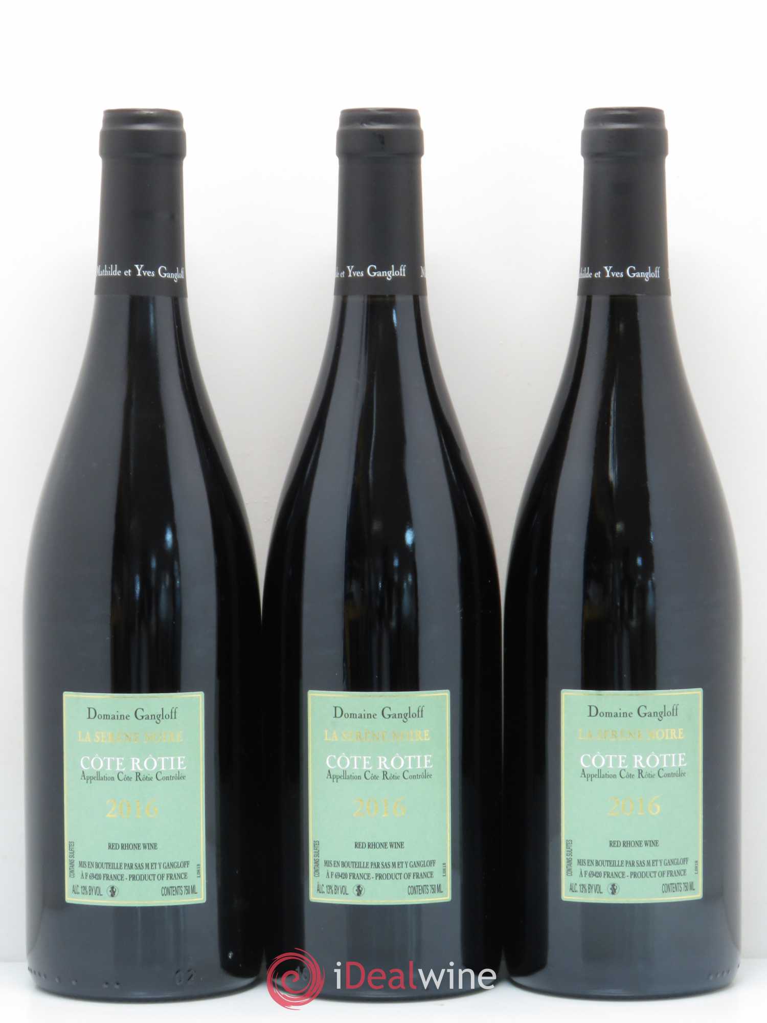 Côte-Rôtie La Sereine Noire Gangloff (Domaine) 2016 - Lot de 3 bouteilles - 1