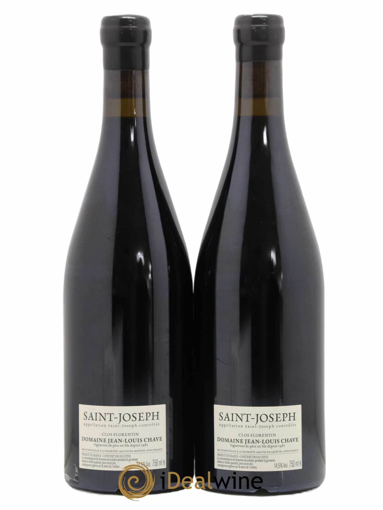 Saint-Joseph Clos Florentin Jean-Louis Chave  (no reserve) 2020 - Lot of 2 bottles - 1