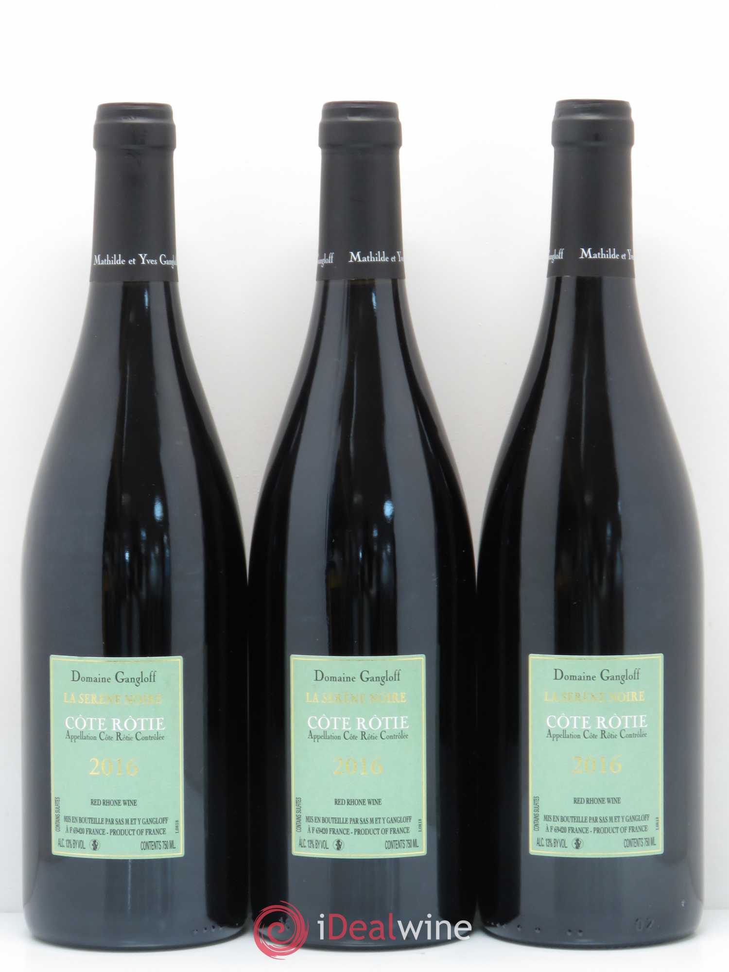 Côte-Rôtie La Sereine Noire Gangloff (Domaine) 2016 - Lot de 3 bouteilles - 1