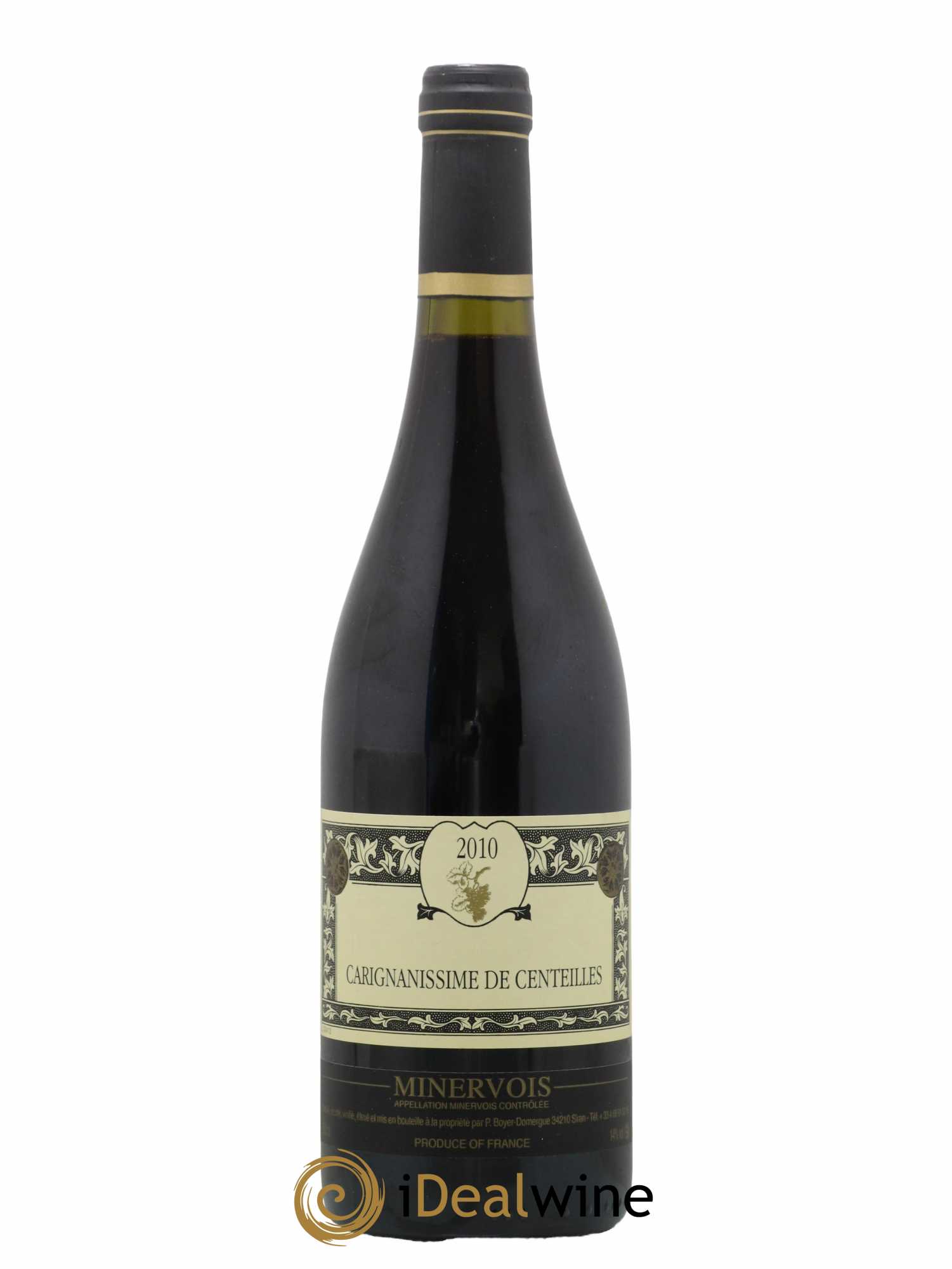 Minervois Carignanissime de Centeilles Clos Centeilles 2010 - Lot de 1 bouteille - 0