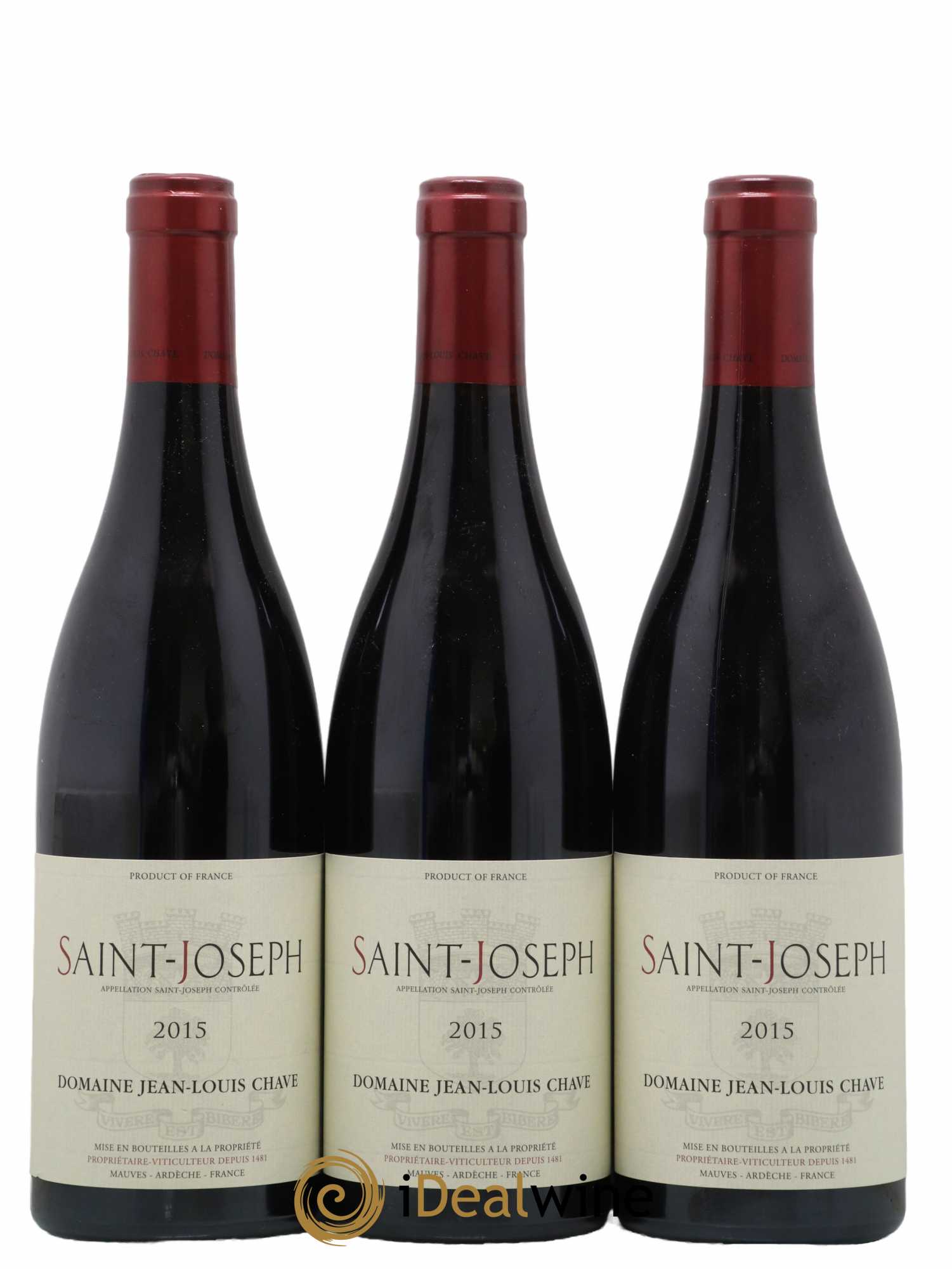 Saint-Joseph Jean-Louis Chave 2015 - Lot de 3 bouteilles - 0
