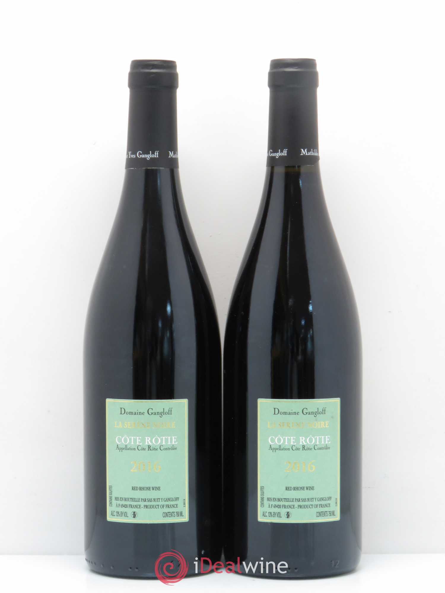 Côte-Rôtie La Sereine Noire Gangloff (Domaine)  (sans prix de réserve) 2016 - Lot de 2 bouteilles - 1