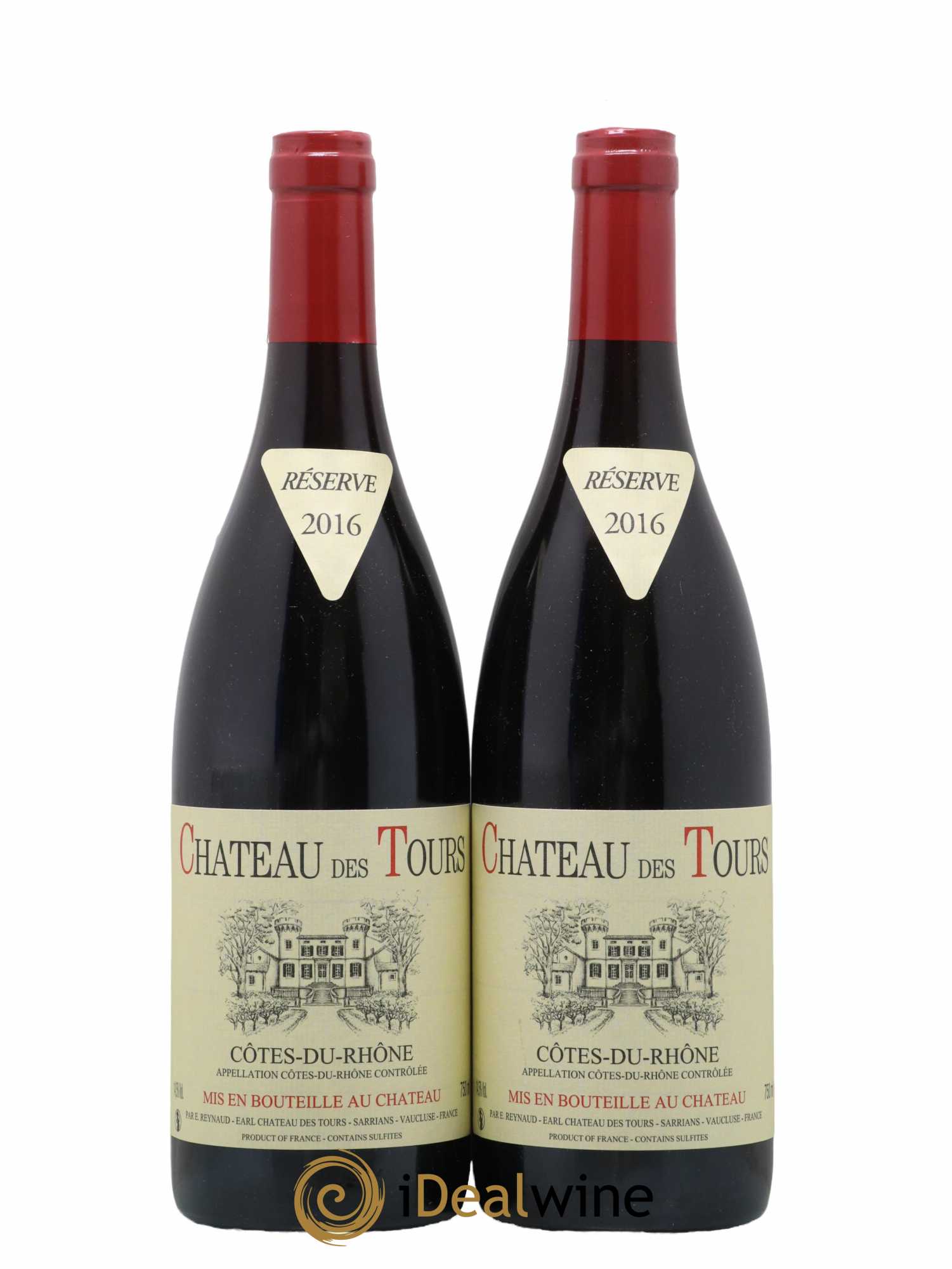 Côtes-du-Rhône Château des Tours Emmanuel Reynaud 2016 - Lot de 2 bouteilles - 0
