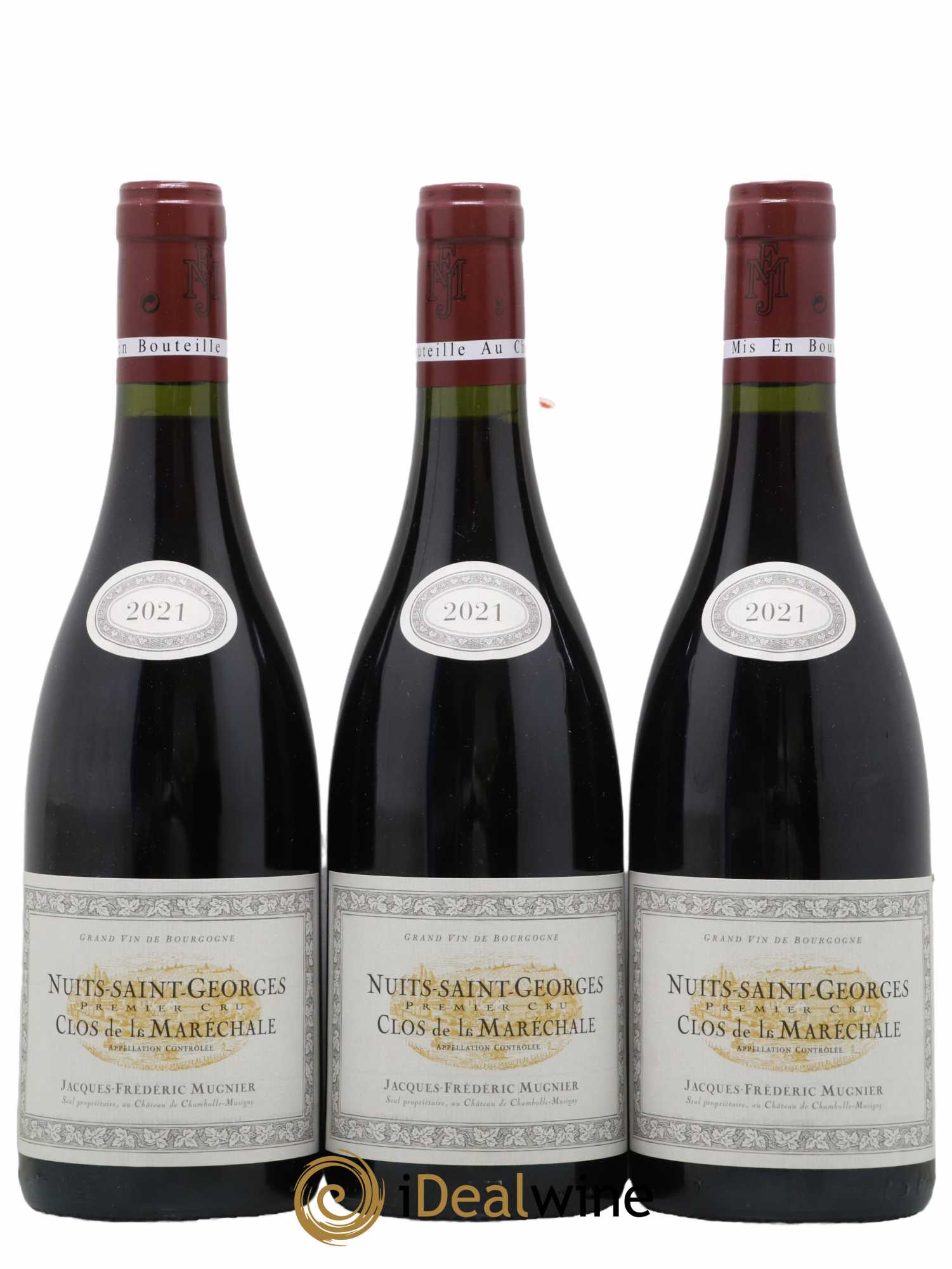 Nuits-Saint-Georges 1er Cru Clos de La Maréchale Jacques-Frédéric Mugnier 2021 - Lot de 3 bouteilles - 0