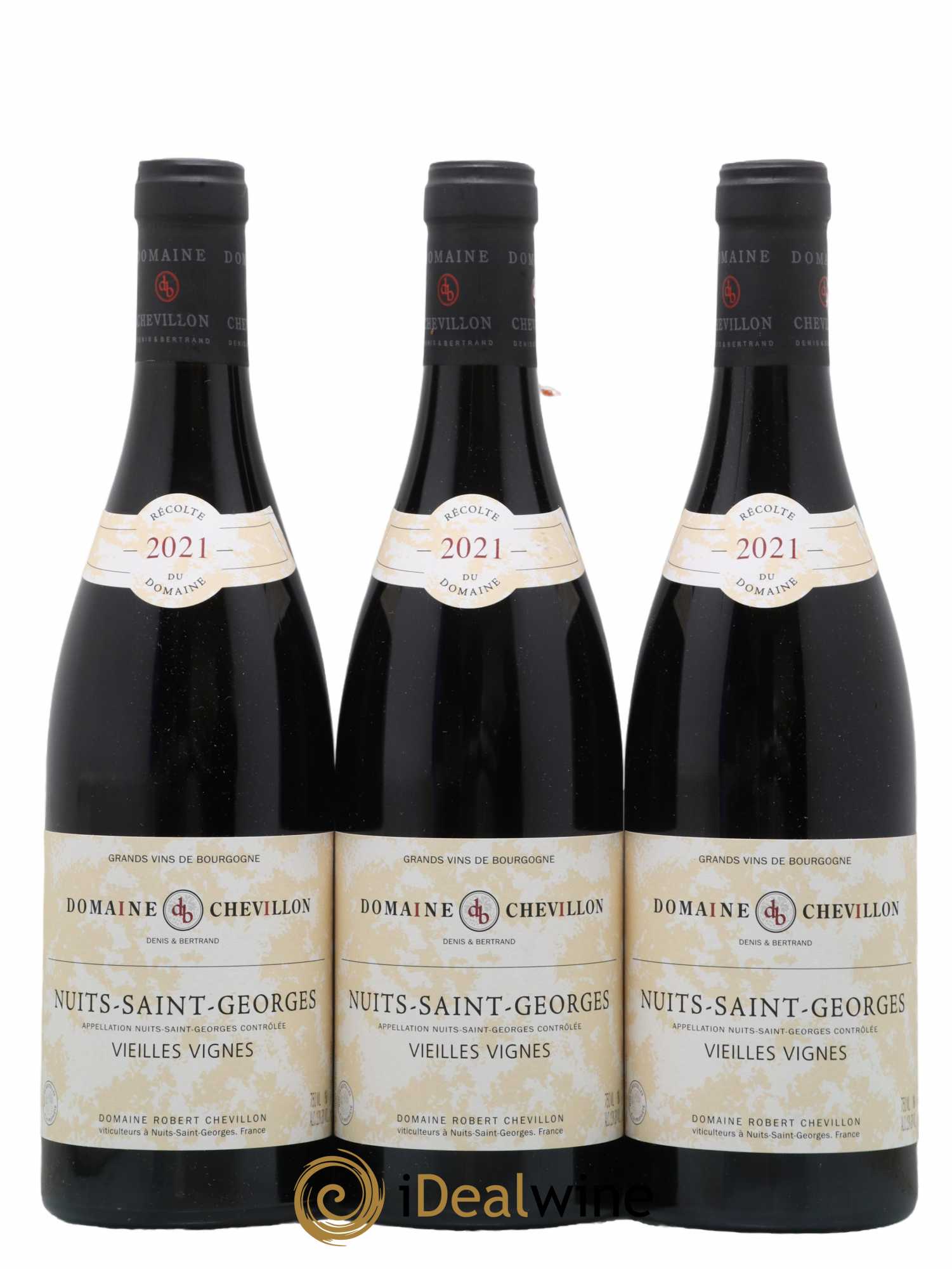 Nuits-Saint-Georges Vieilles vignes Robert Chevillon 2021 - Lot of 3 bottles - 0