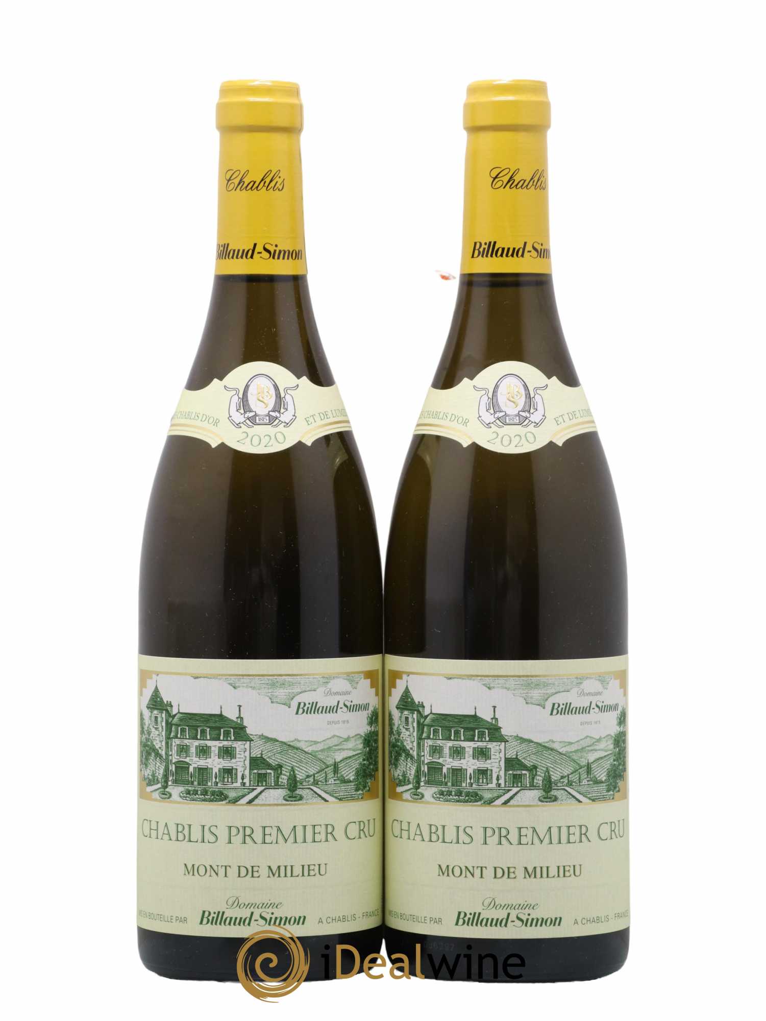 Chablis 1er Cru Mont de Milieu Billaud-Simon (Domaine) 2020 - Lot de 2 bouteilles - 0