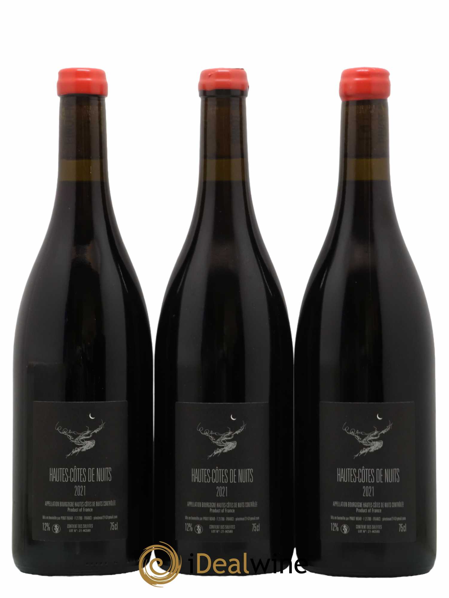 Hautes-Côtes de Nuits Pinot Noar Arnaud Lopez Pinot Noar 2021 - Lot of 3 bottles - 1