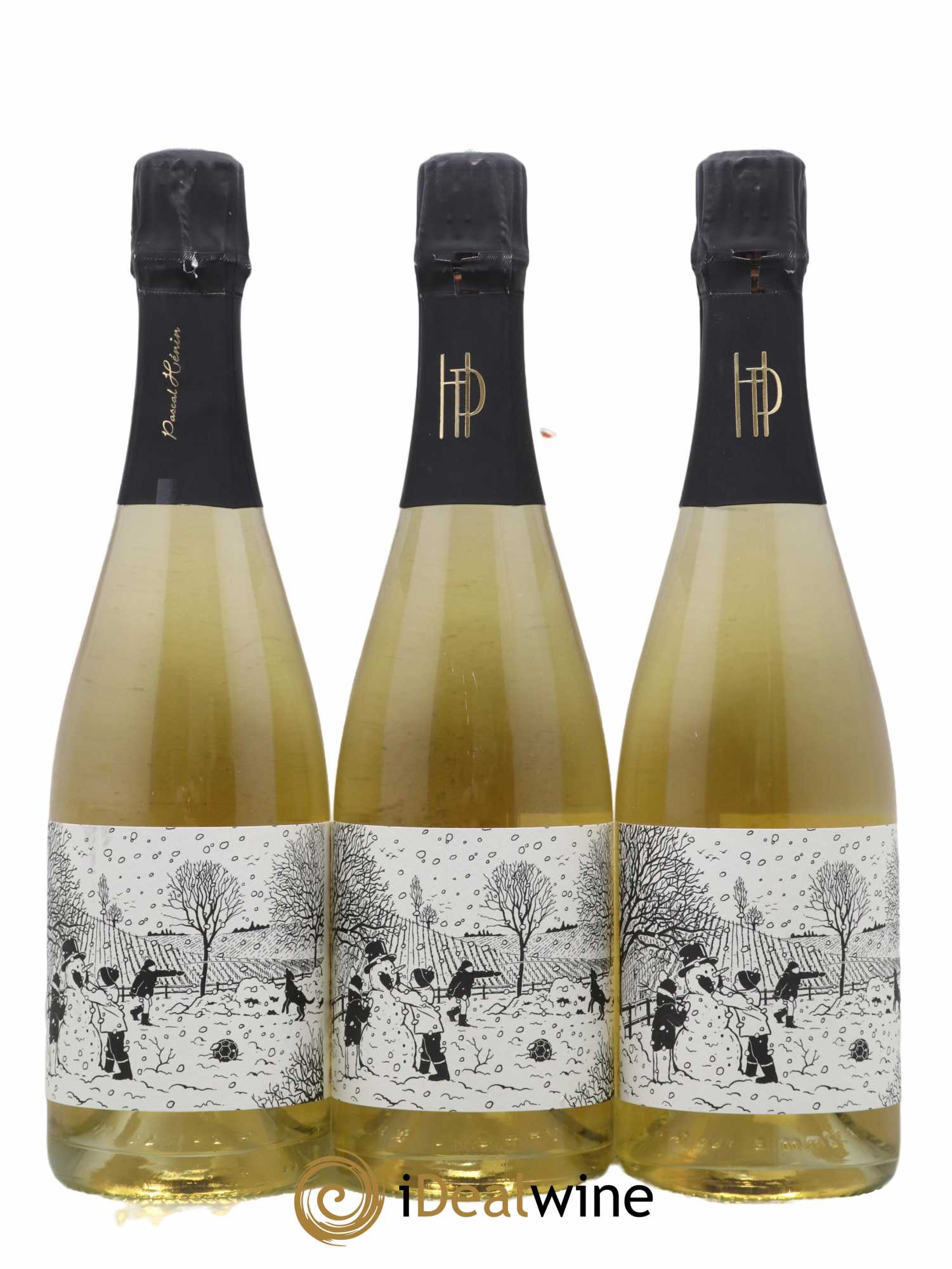 Champagne Blanc Comme Neige Quentin Maza Pascal Henin - Lot de 3 bouteilles - 0