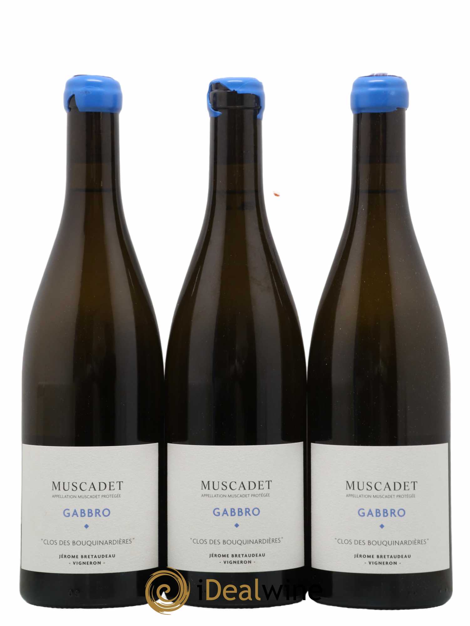 Muscadet-Sèvre-et-Maine Gabbro Clos des Bouquinardières Jérôme Bretaudeau - Domaine de Bellevue 2021 - Lot de 3 bouteilles - 0