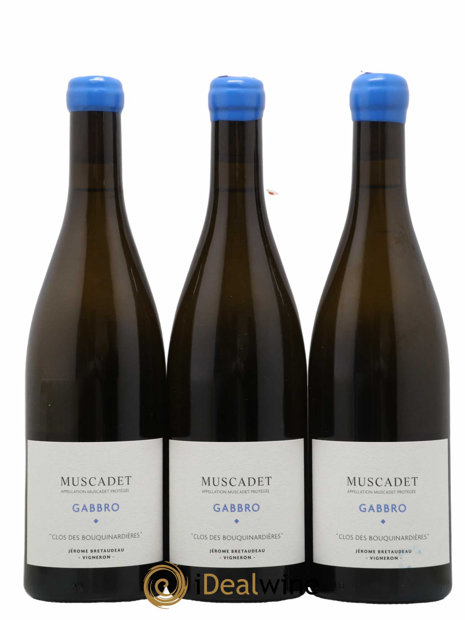 Muscadet-Sèvre-et-Maine Gabbro Clos des Bouquinardières Jérôme Bretaudeau - Domaine de Bellevue 2021 - Lot de 3 bouteilles - 0