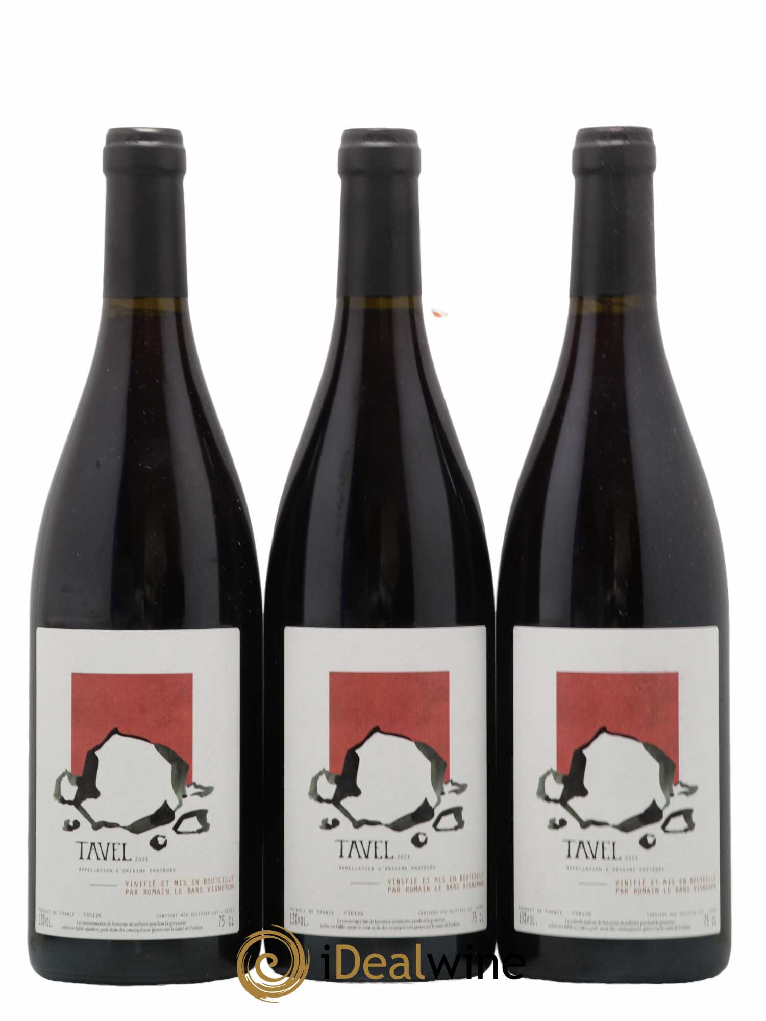 Tavel Romain Le Bars 2021 - Posten von 3 Flaschen - 0