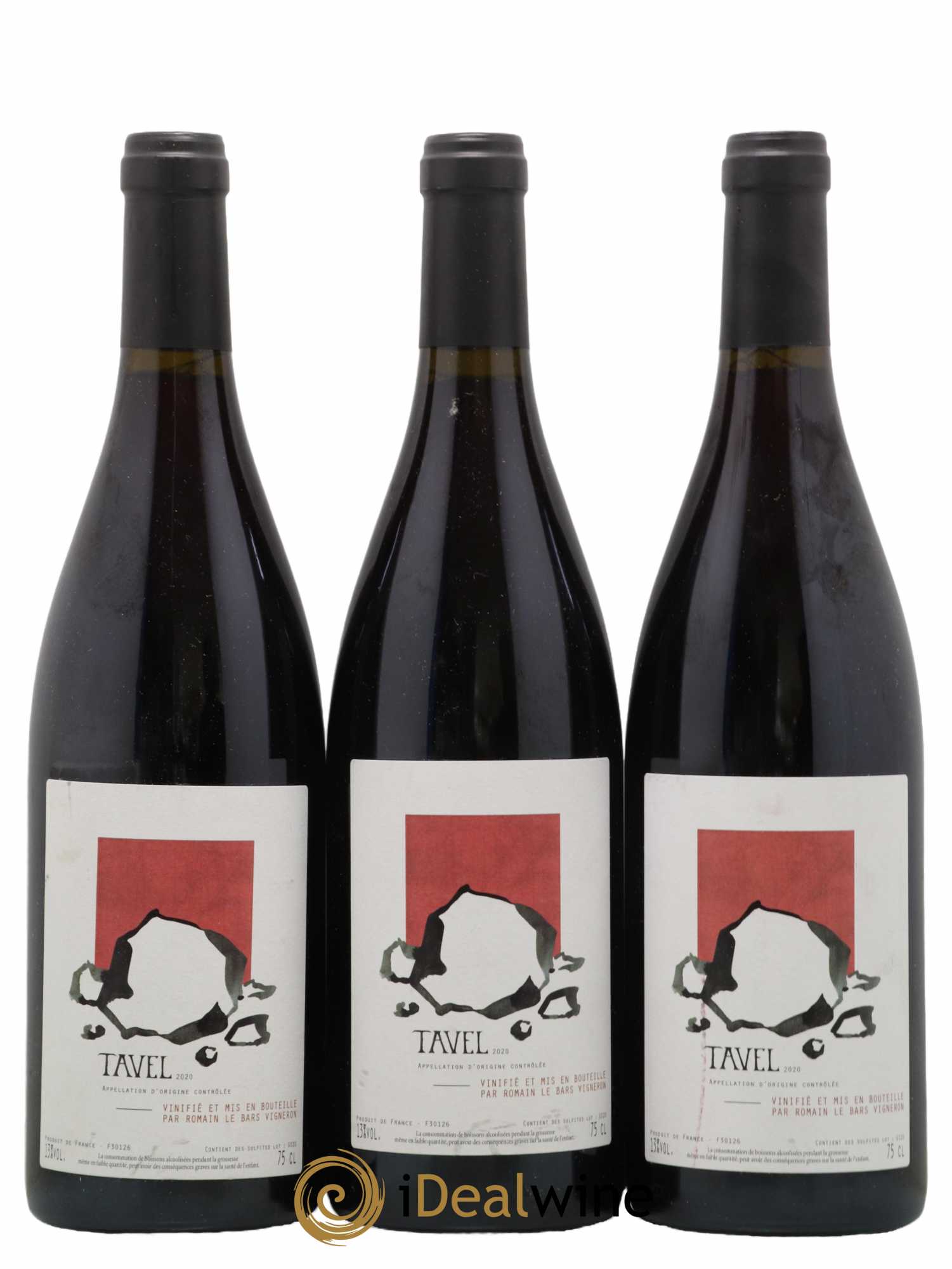 Tavel Romain Le Bars 2020 - Lot de 3 bouteilles - 0
