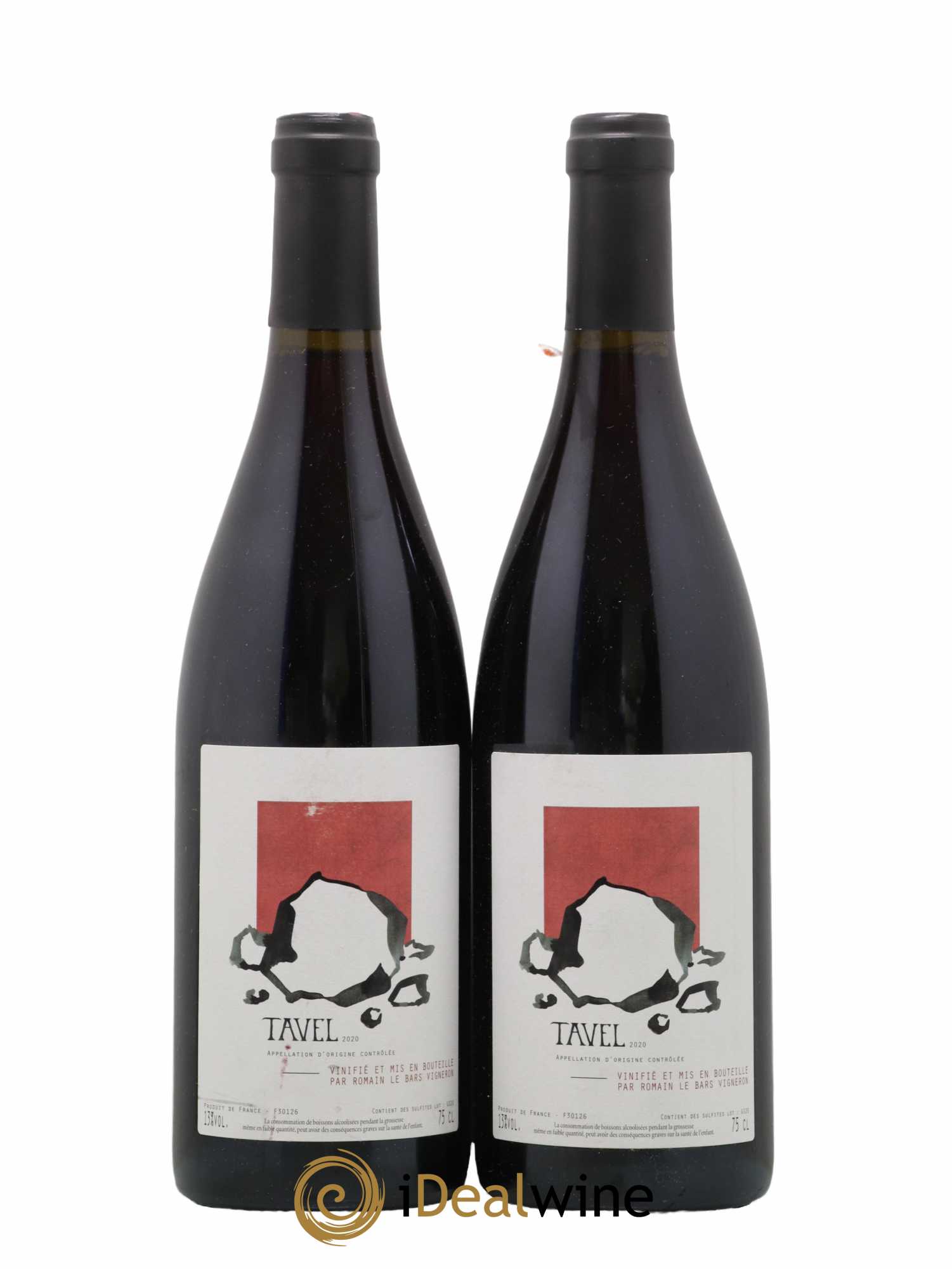 Tavel Romain Le Bars 2020 - Lot de 2 bouteilles - 0