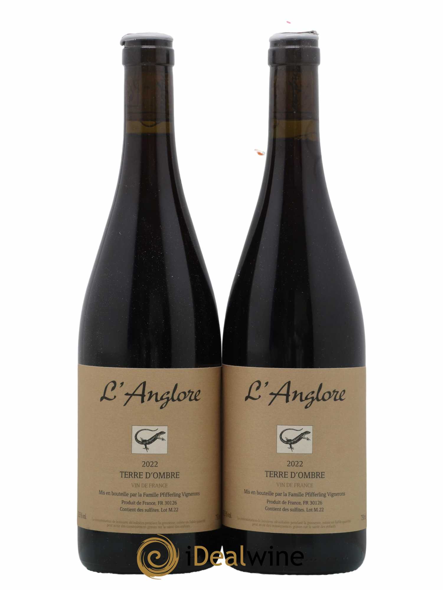 Vin de France Terre d'Ombre L'Anglore 2022 - Lot de 2 bouteilles - 0