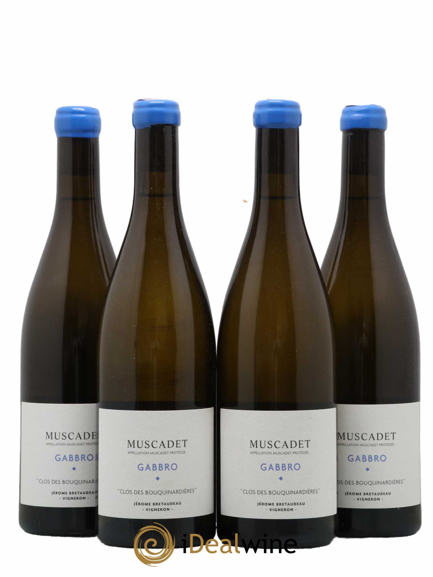 Muscadet-Sèvre-et-Maine Gabbro Clos des Bouquinardières Jérôme Bretaudeau - Domaine de Bellevue 2021 - Lot de 4 bouteilles - 0