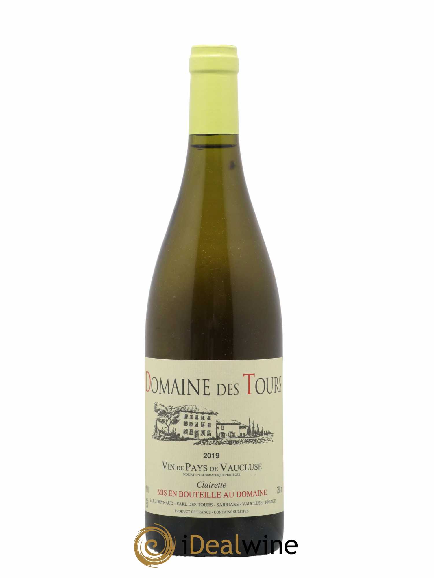 Vaucluse (Vin de Pays de Vaucluse) Domaine des Tours Emmanuel Reynaud Clairette 2019 - Lot de 1 bouteille - 0