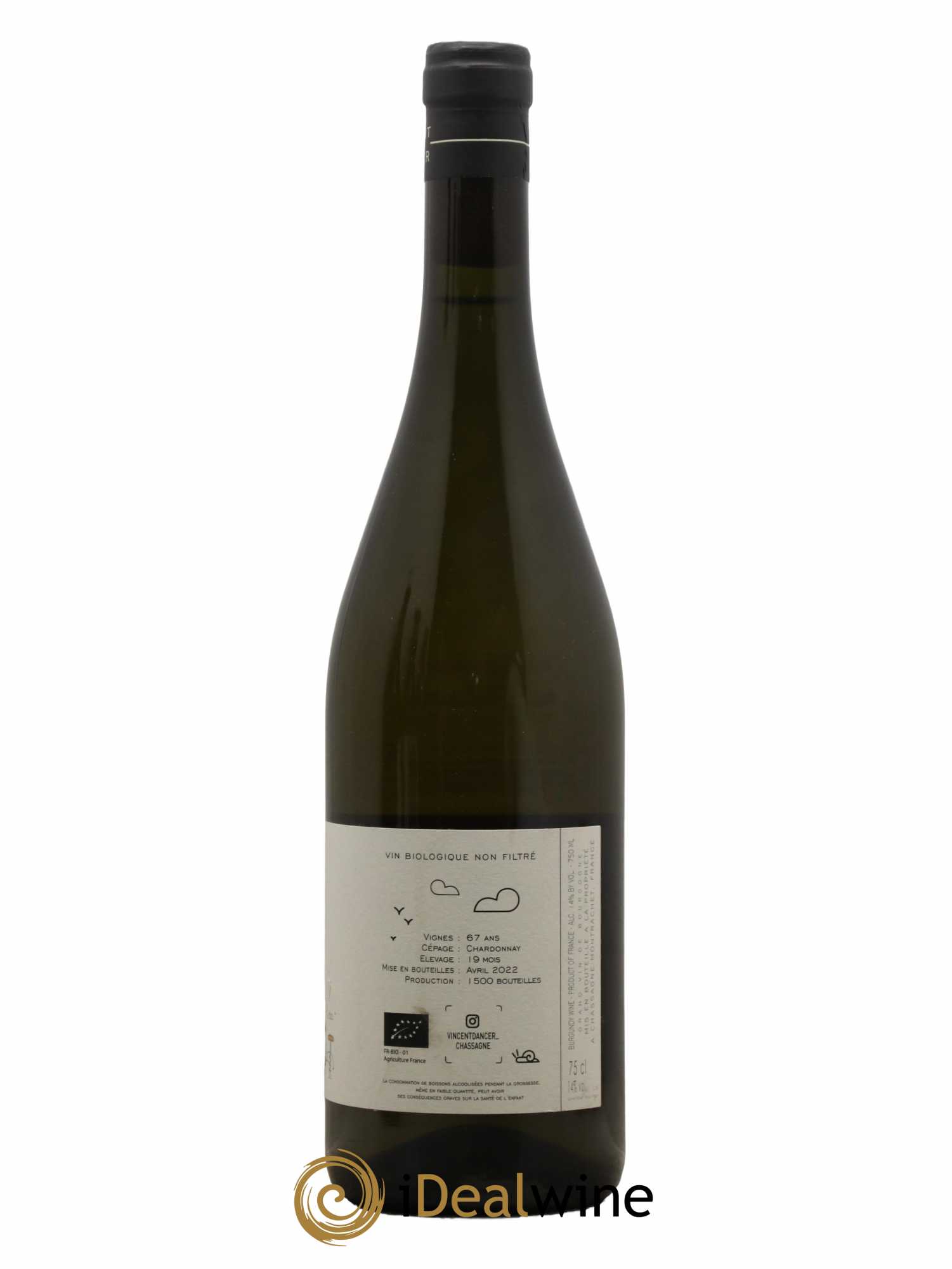 Chassagne-Montrachet 1er Cru (Morgeot) Tête du Clos Vincent Dancer 2020 - Lot de 1 bouteille - 1