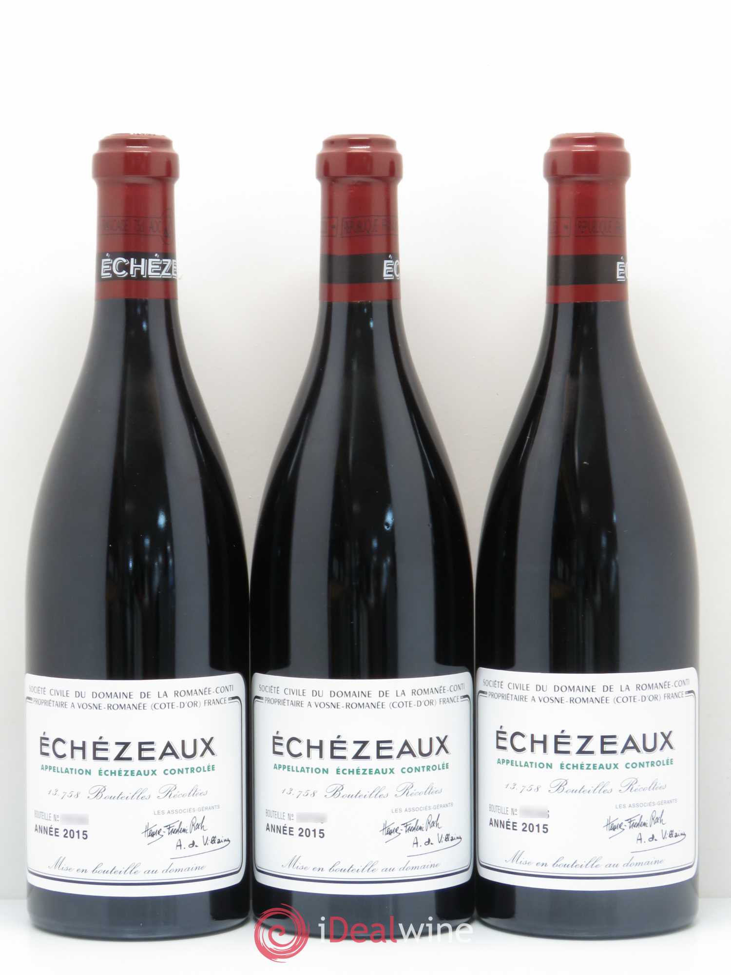Caisse Domaine de la Romanée Conti Domaine de la Romanée-Conti 3 Echezeaux Grand Cru - 2 Grands Echezeaux Grand Cru - 1 Richebourg Grand Cru 2015 - Lotto di 6 bottiglie - 1