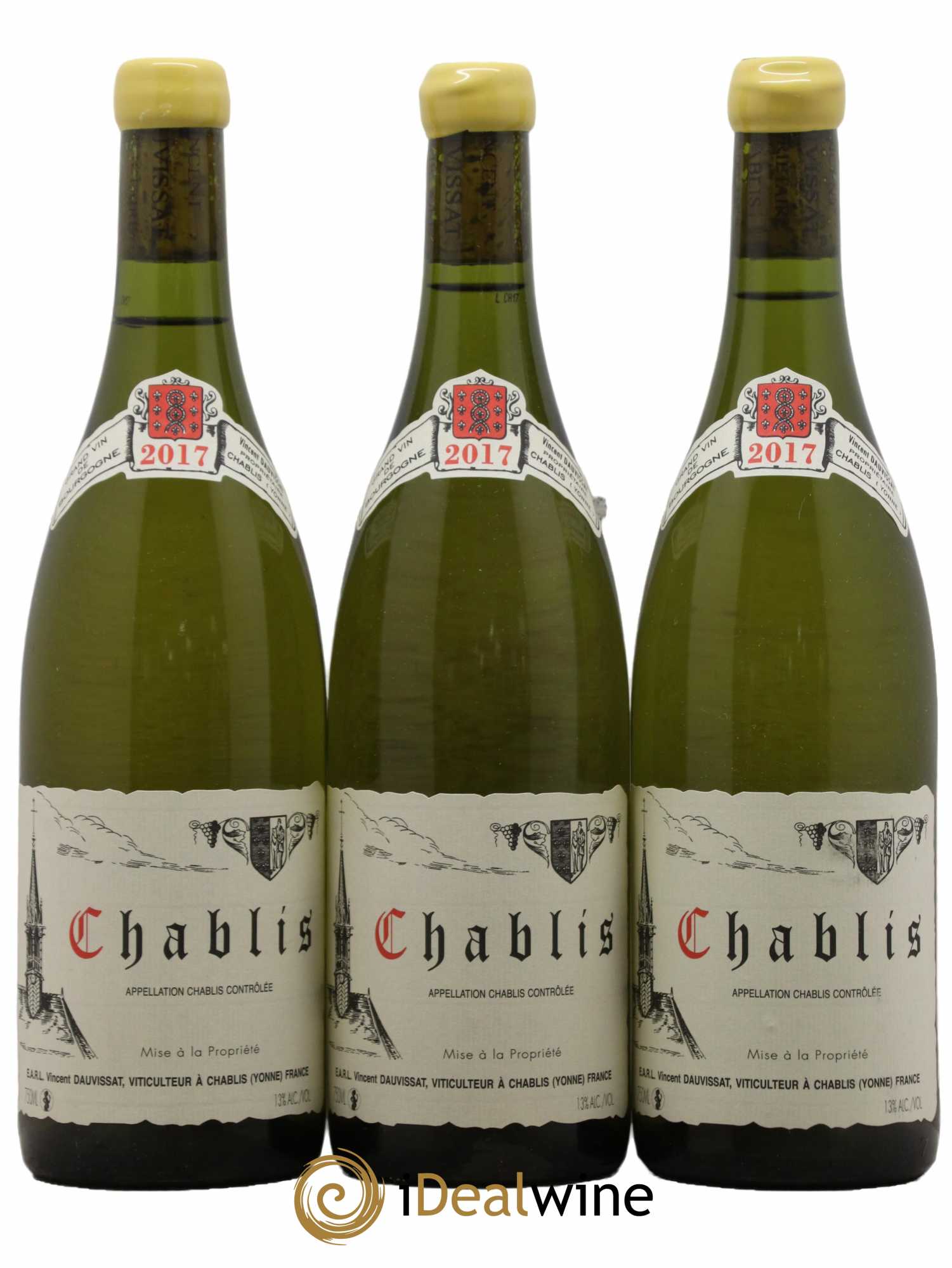 Chablis Vincent Dauvissat (Domaine) 2017 - Lot de 3 bouteilles - 0