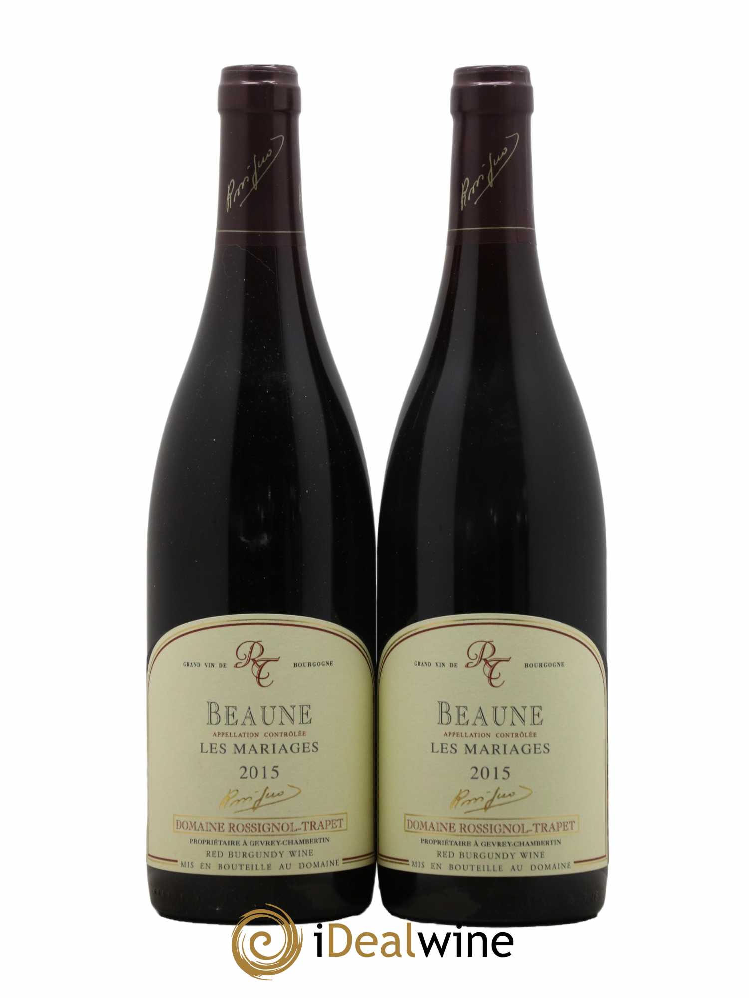 Beaune Les Mariages Rossignol-Trapet (Domaine) 2015 - Lot de 2 bouteilles - 0