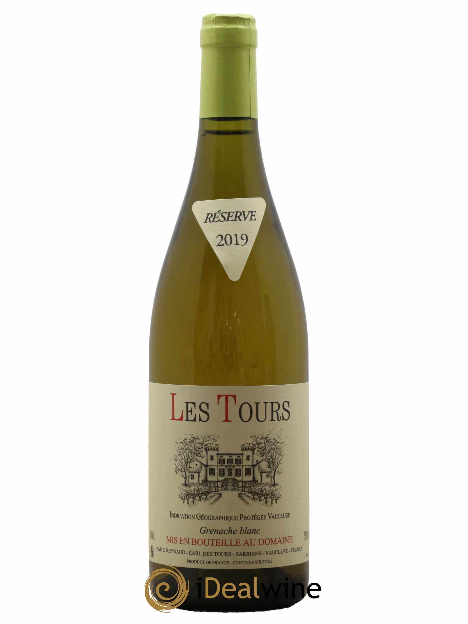 Vaucluse (Vin de Pays de Vaucluse) Les Tours Grenache Blanc Emmanuel Reynaud 2019 - Lot de 1 bouteille - 0
