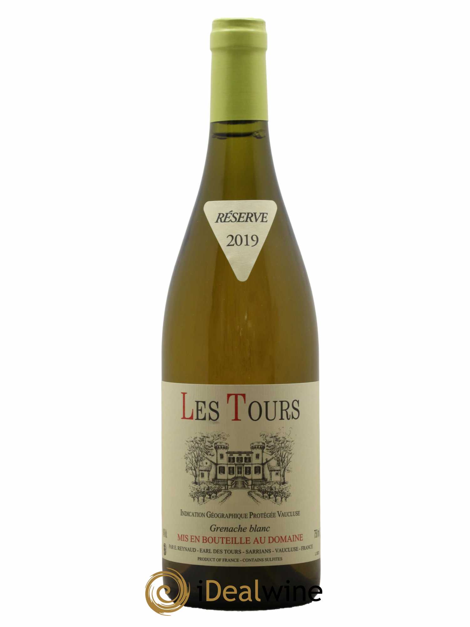 Vaucluse (Vin de Pays de Vaucluse) Les Tours Grenache Blanc Emmanuel Reynaud 2019 - Lot de 1 bouteille - 0