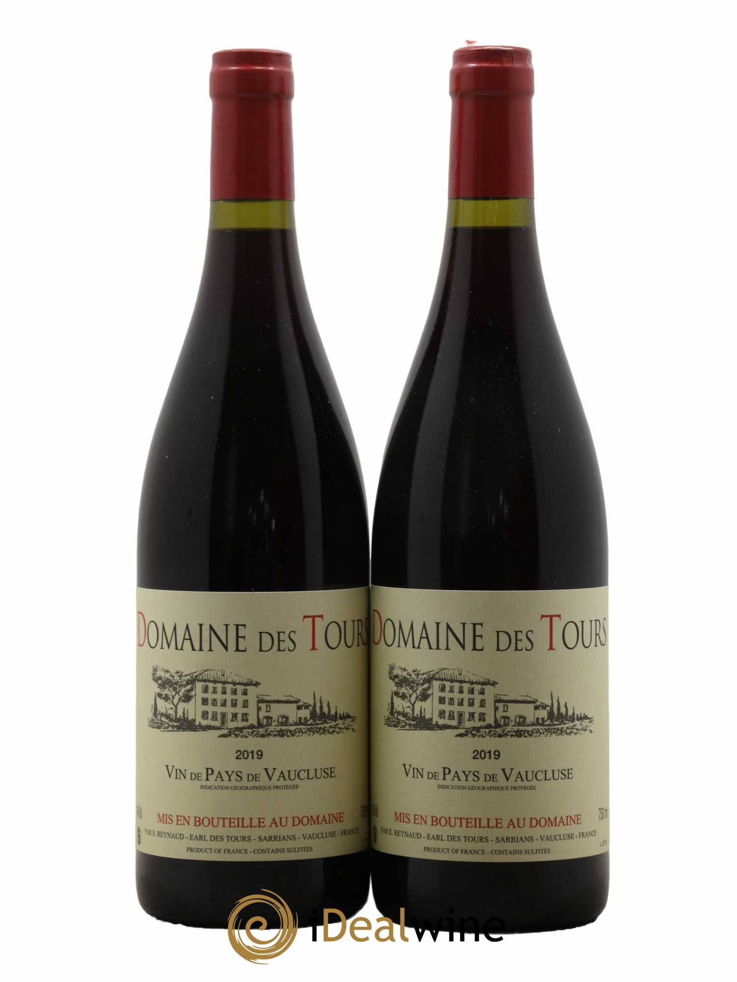 Vaucluse (Vin de Pays de Vaucluse) Domaine des Tours Emmanuel Reynaud 2019 - Lot de 2 bouteilles - 0