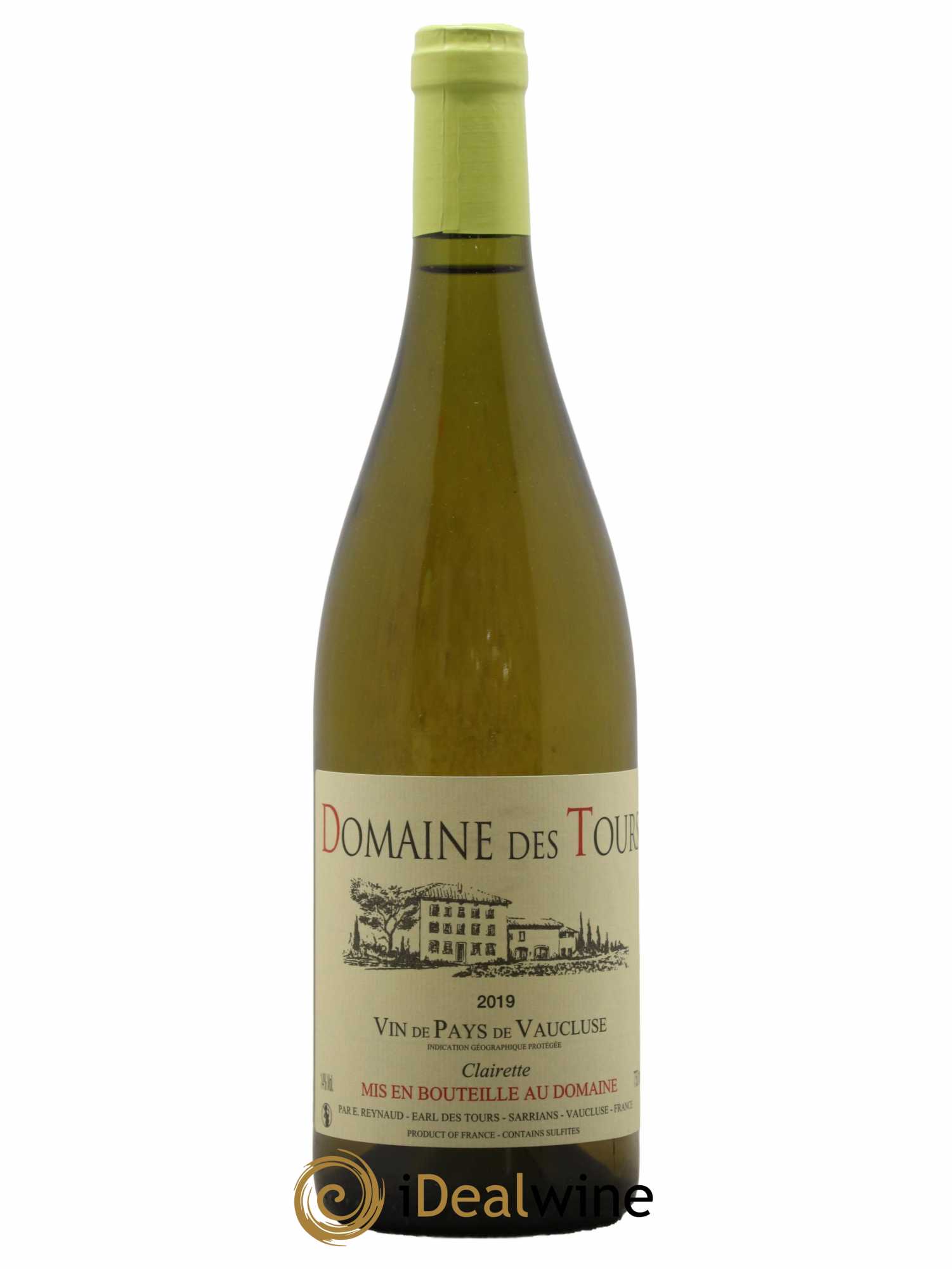 Vaucluse (Vin de Pays de Vaucluse) Domaine des Tours Emmanuel Reynaud Clairette 2019 - Lot de 1 bouteille - 0