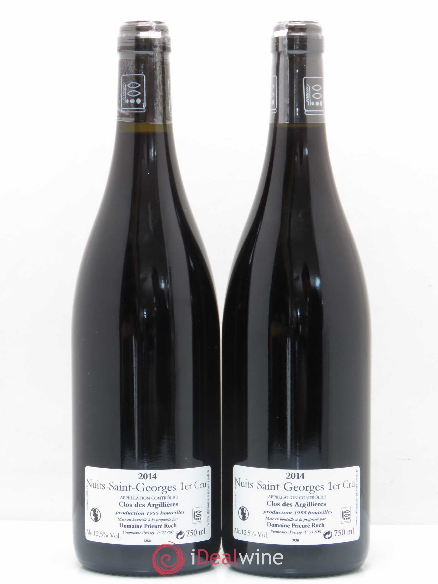Nuits-Saint-Georges 1er Cru Clos des Argillières Prieuré Roch 2014 - Lot de 2 bouteilles - 1