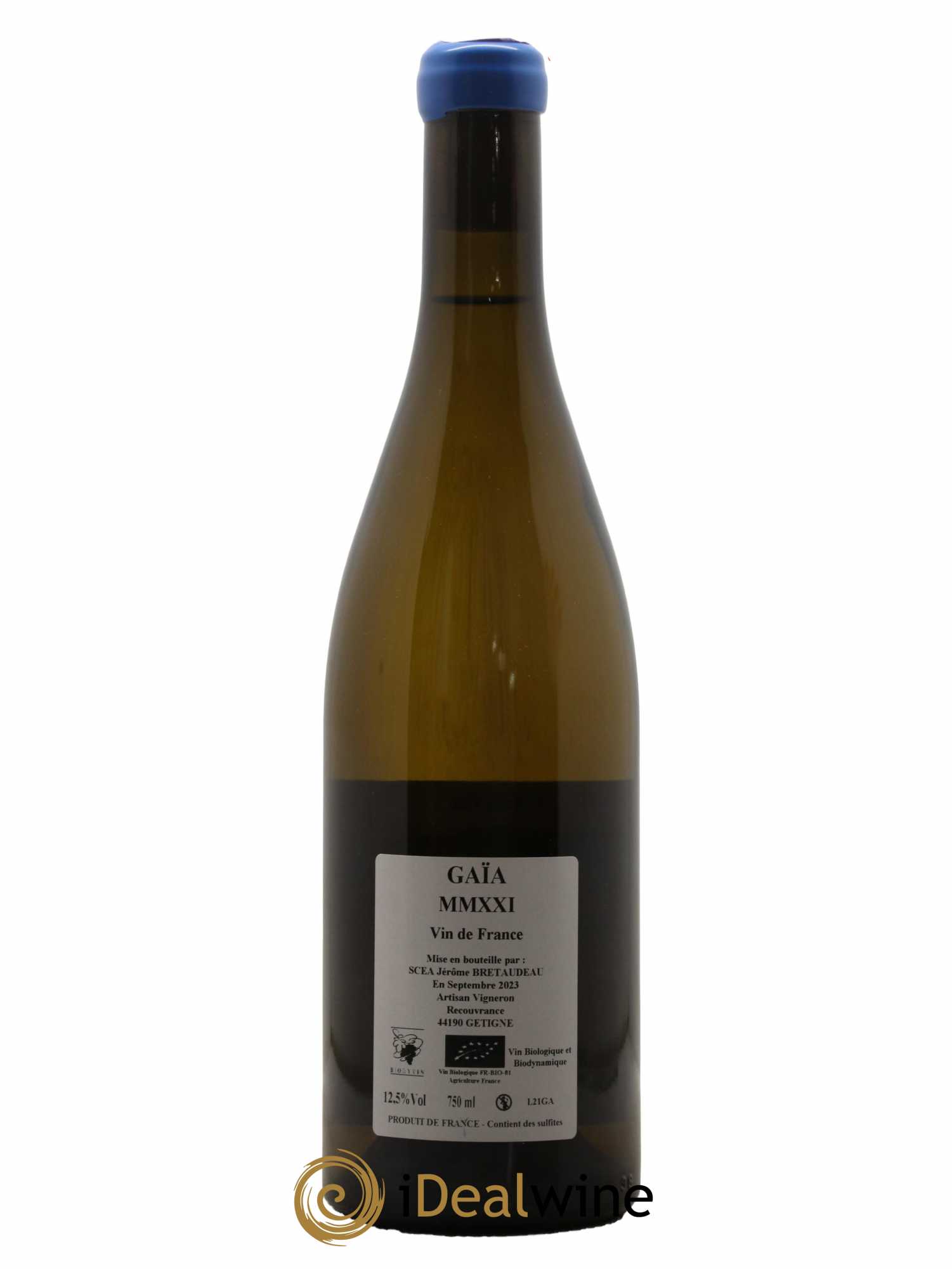 Muscadet-Sèvre-et-Maine Gaia Jérôme Bretaudeau - Domaine de Bellevue  2021 - Lot de 1 bouteille - 1