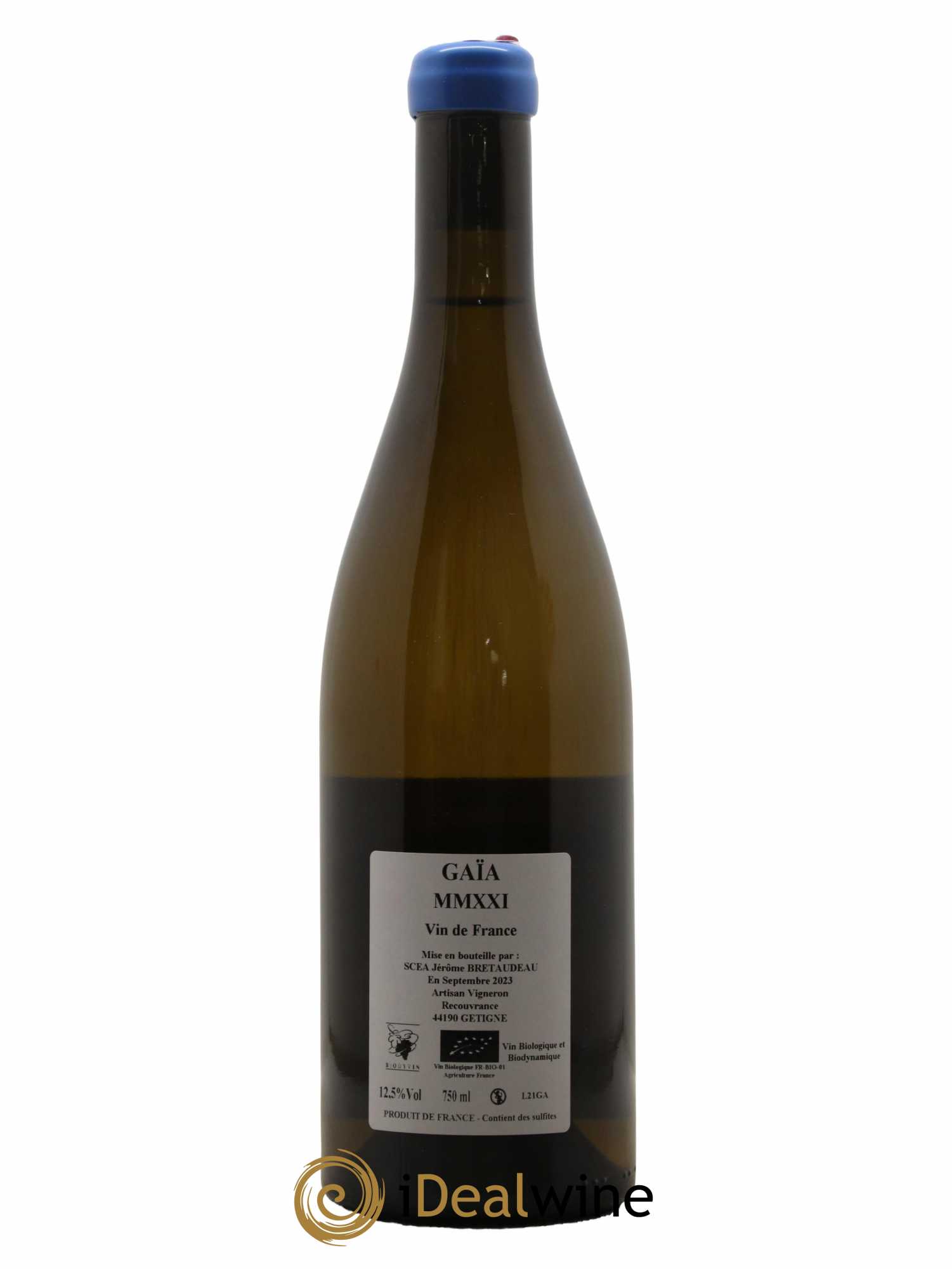 Muscadet-Sèvre-et-Maine Gaia Jérôme Bretaudeau - Domaine de Bellevue  2021 - Lot de 1 bouteille - 1