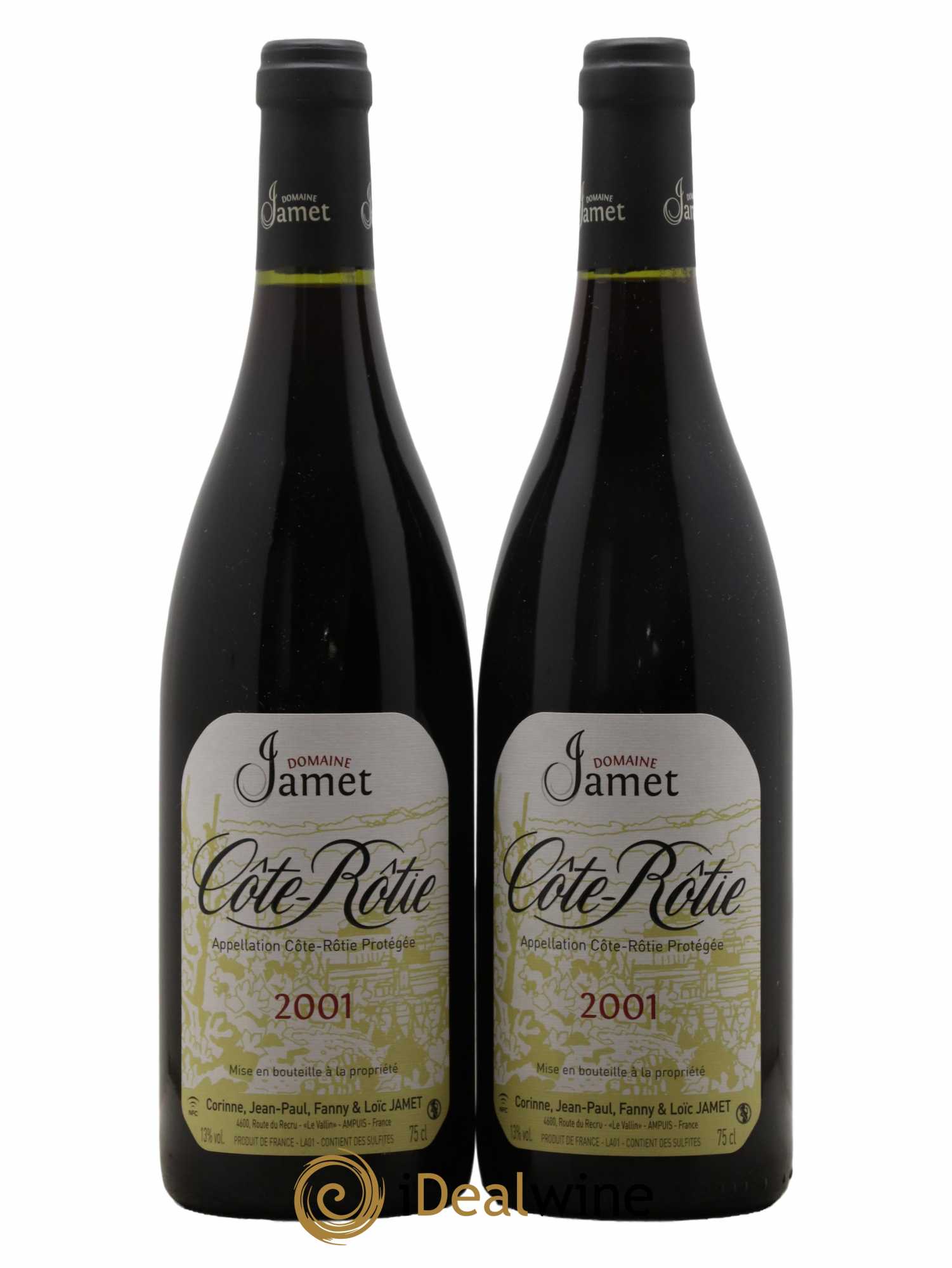 Côte-Rôtie Jamet (Domaine) 2001 - Lot de 2 bouteilles - 0