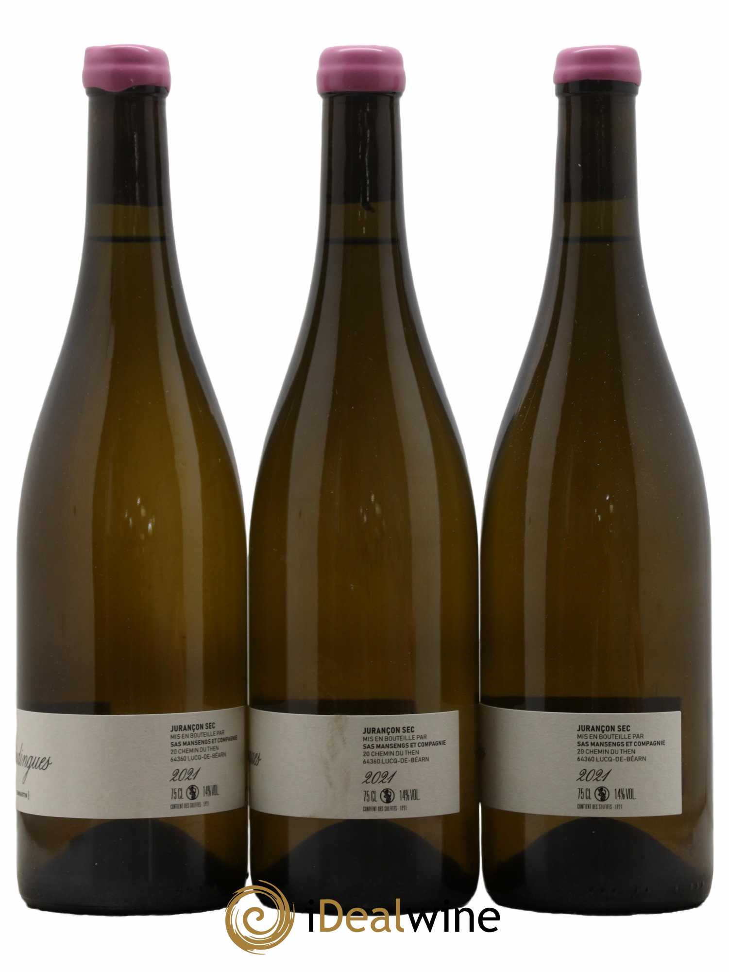 Jurançon Les Poudingues SAS Mansengs Jean Baptiste Semmartin 2021 - Lot de 3 bouteilles - 1