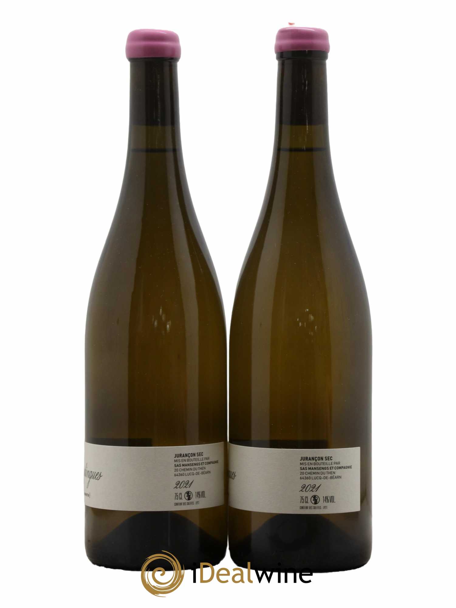 Jurançon Les Poudingues SAS Mansengs Jean Baptiste Semmartin 2021 - Lot de 2 bouteilles - 1