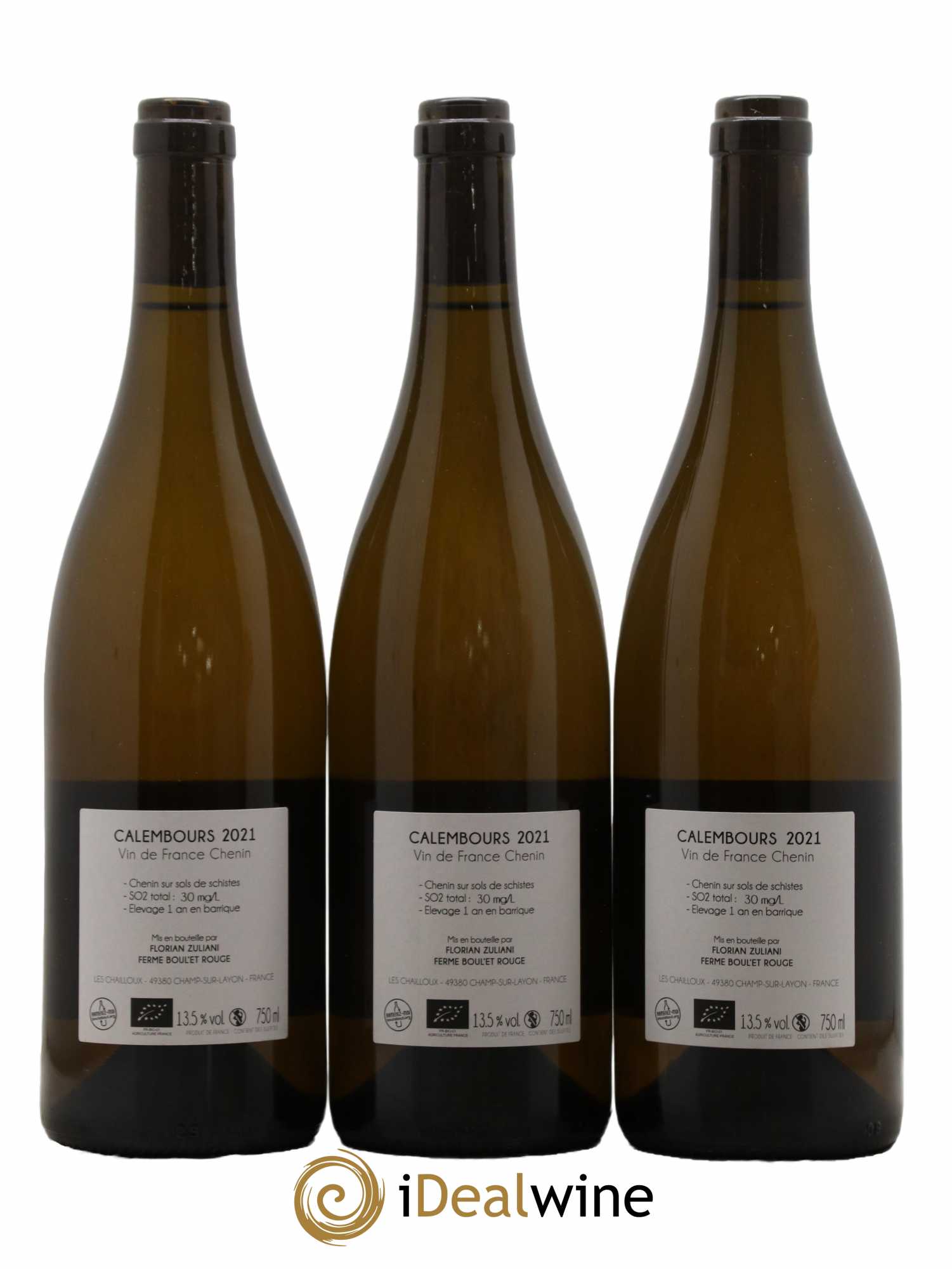 Vin de France Calembours Ferme Boul et Rouge Florian Zuliani 2021 - Lot de 3 bouteilles - 1