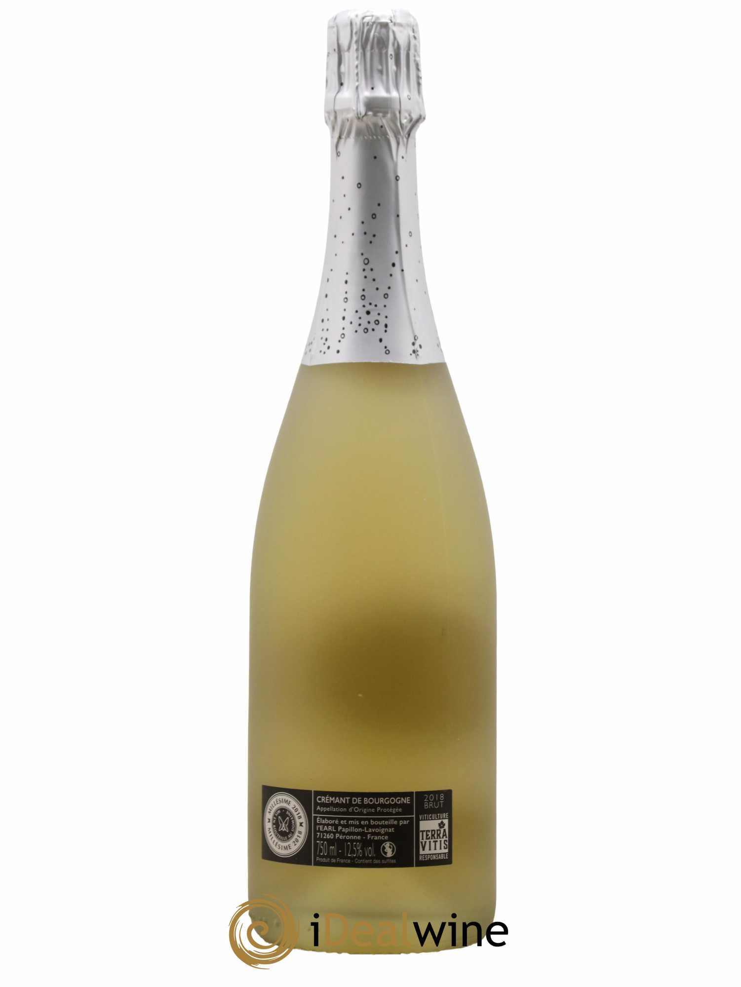Crémant de Bourgogne Papillon l'Avoignat 2018 - Lot de 1 bouteille - 1