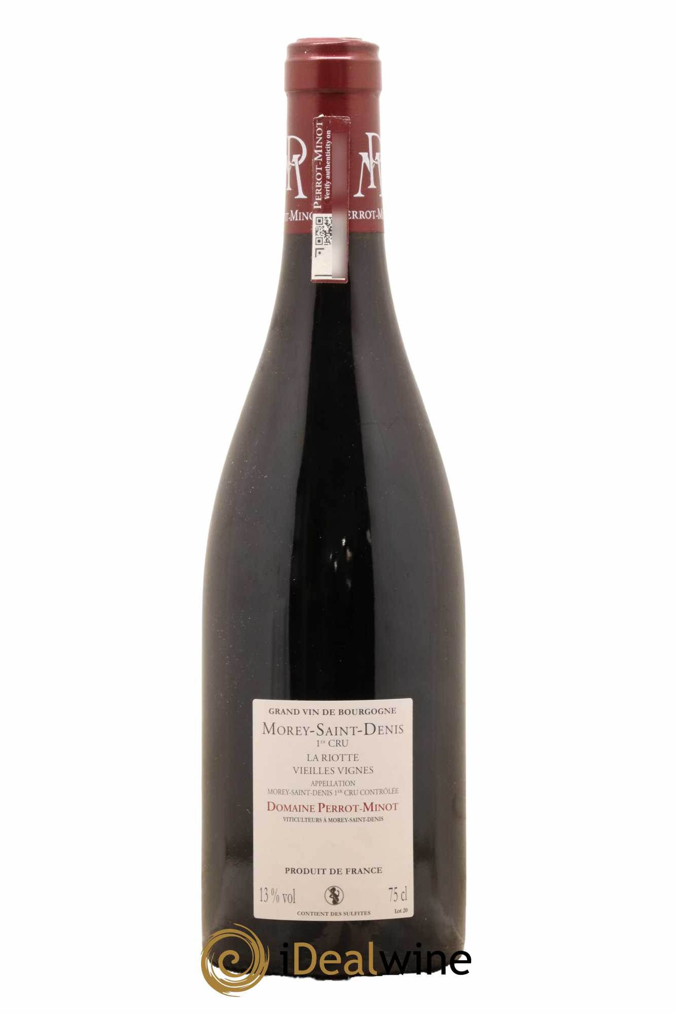 Morey Saint-Denis 1er Cru La Riotte Vieilles Vignes Perrot-Minot 2015 - Lotto di 1 bottiglia - 1