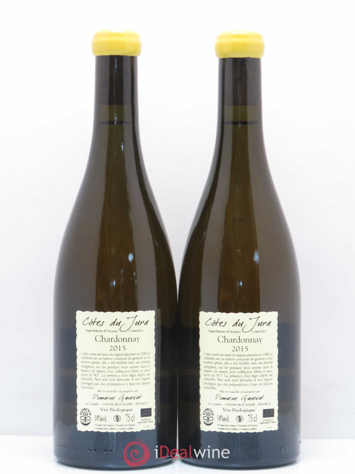 Côtes du Jura Cuvée Florine Jean-François Ganevat (Domaine) 2015 - Lot de 2 bouteilles - 1