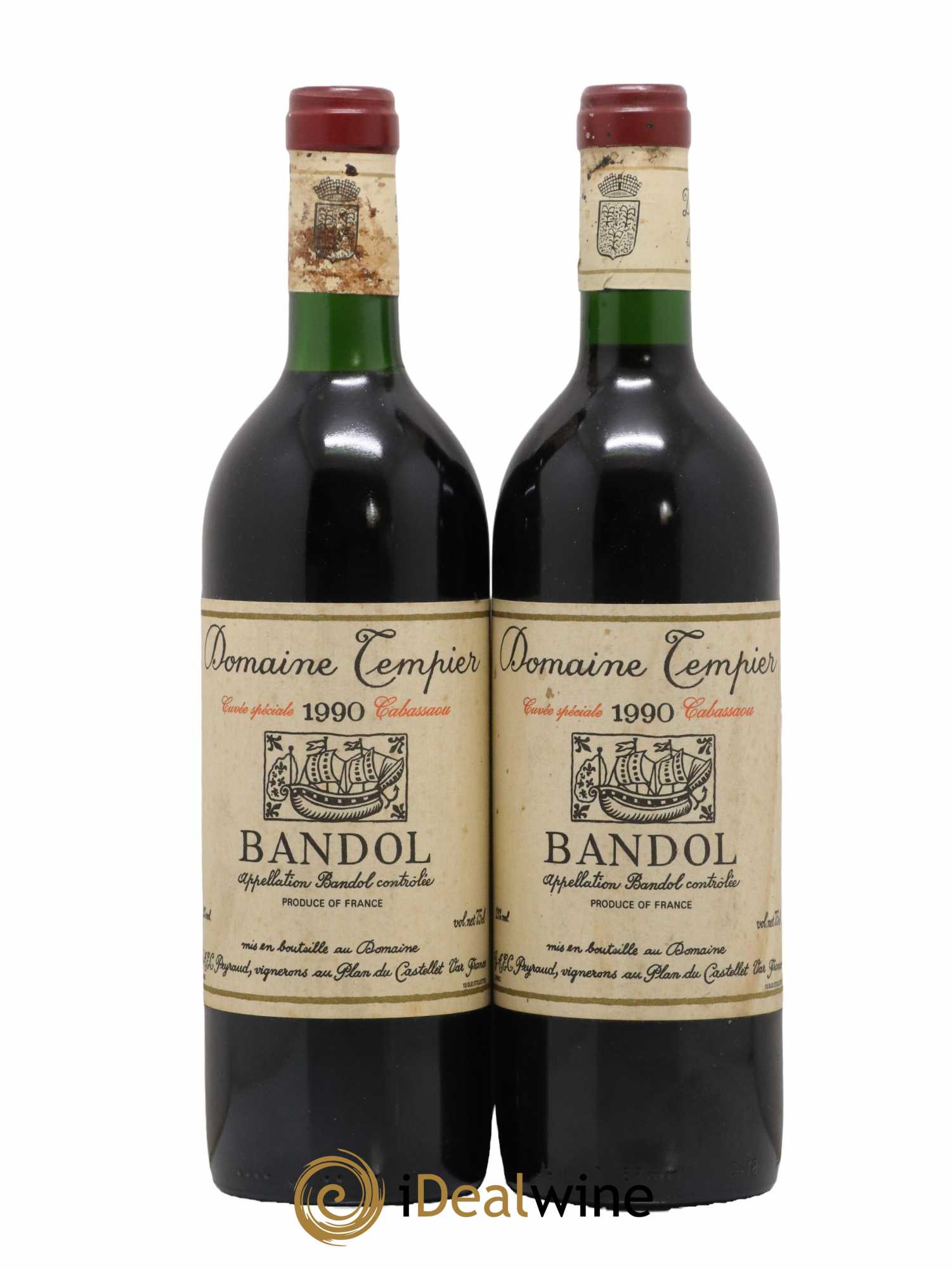 Bandol Domaine Tempier Cuvée Cabassaou Famille Peyraud 1990 - Lot de 2 bouteilles - 0
