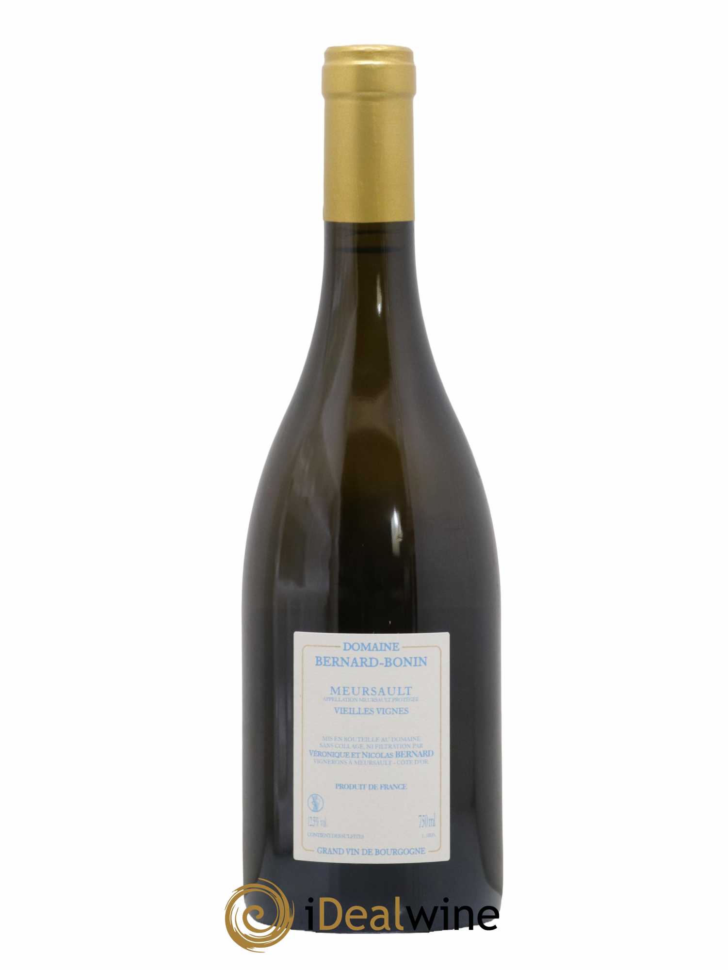 Meursault Vieilles Vignes Bernard Bonin 2018 - Lot de 1 bouteille - 1